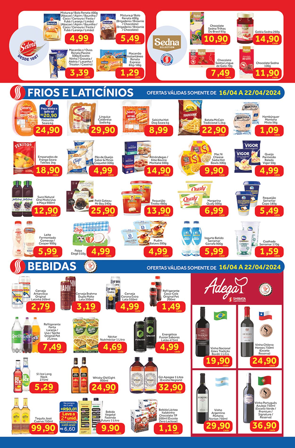 Folheto Shibata Supermercados 16.04.2024 - 22.04.2024