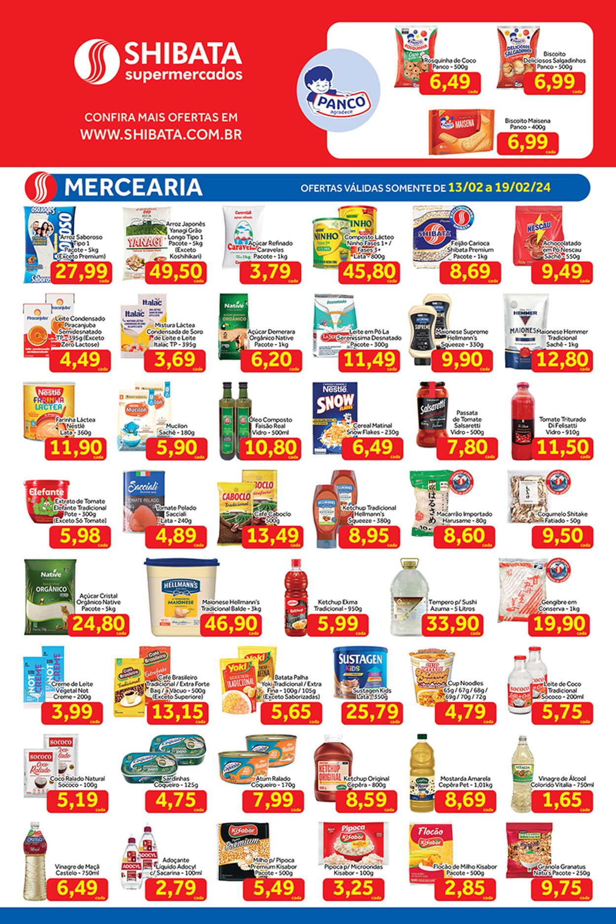 Folheto Shibata Supermercados 13.02.2024 - 19.02.2024