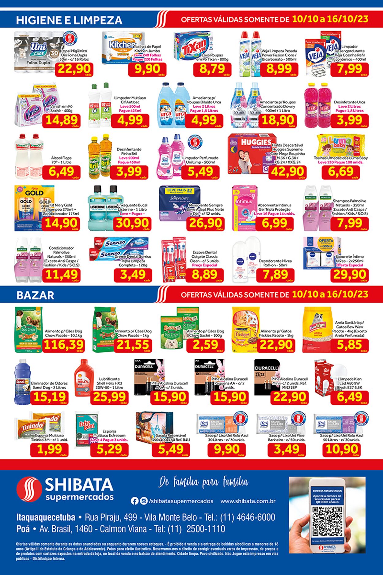 Folheto Shibata Supermercados 10.10.2023 - 16.10.2023