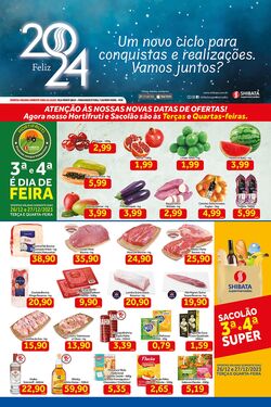 Folheto Shibata Supermercados 12.01.2023 - 01.12.2023