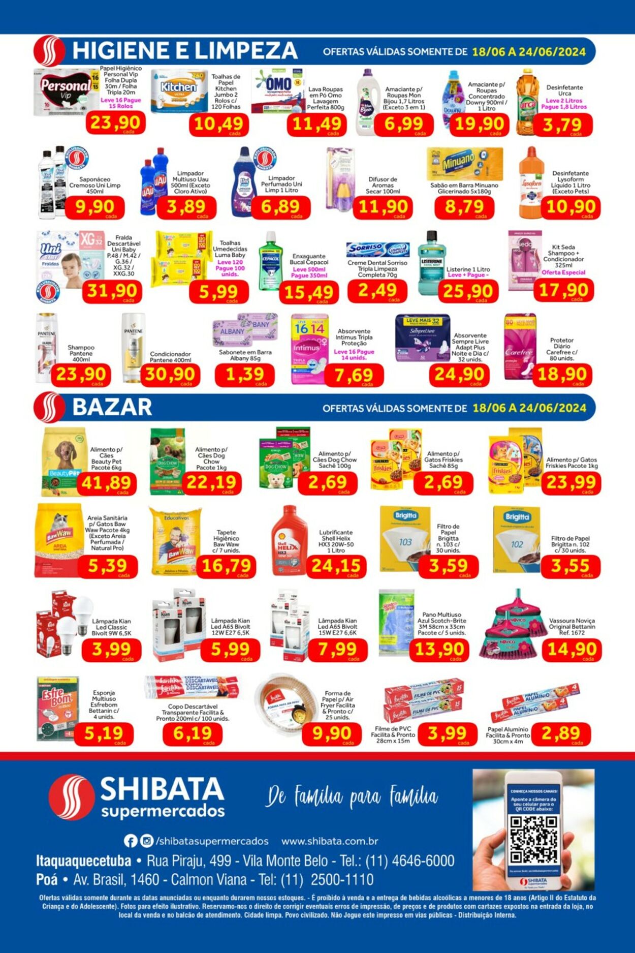 Folheto Shibata Supermercados 18.06.2024 - 24.06.2024
