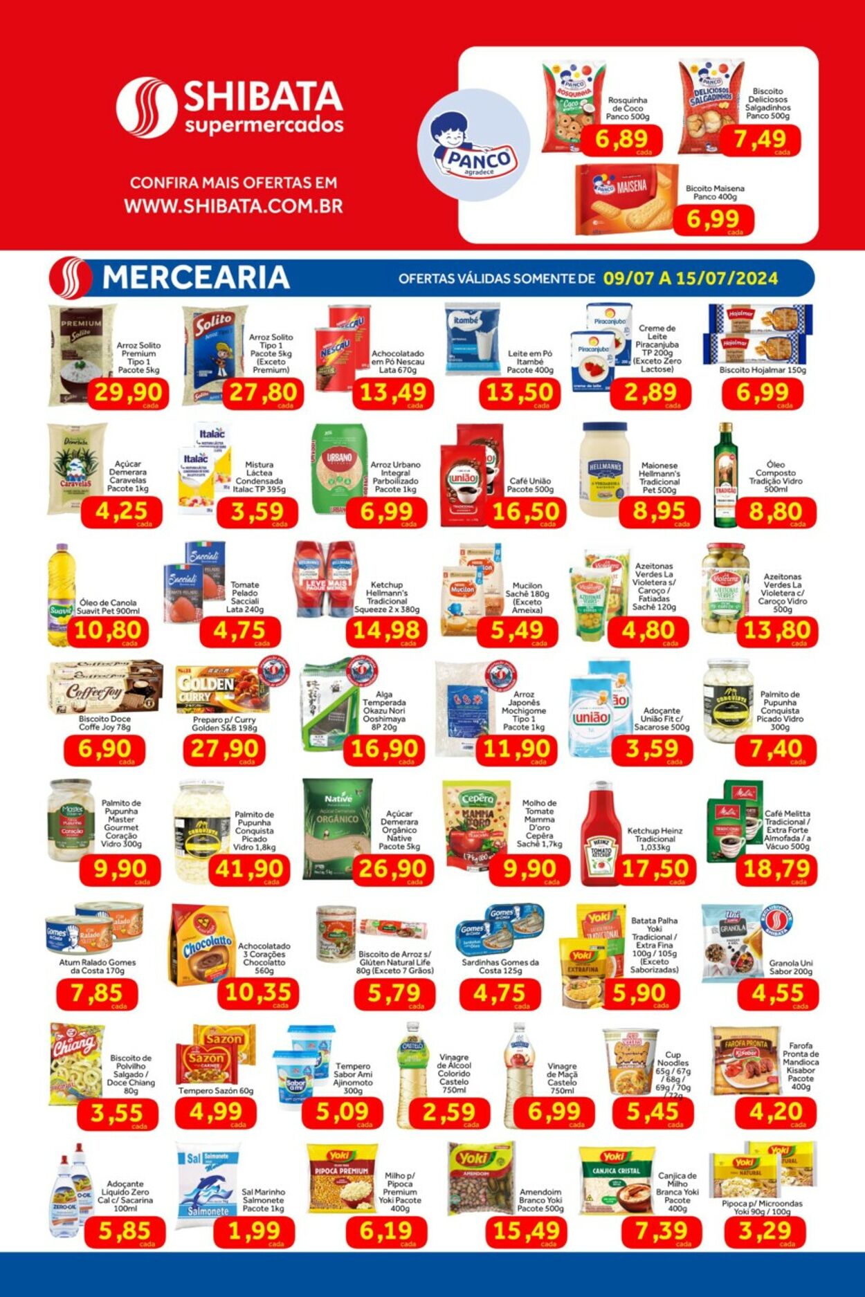 Folheto Shibata Supermercados 09.07.2024 - 15.07.2024