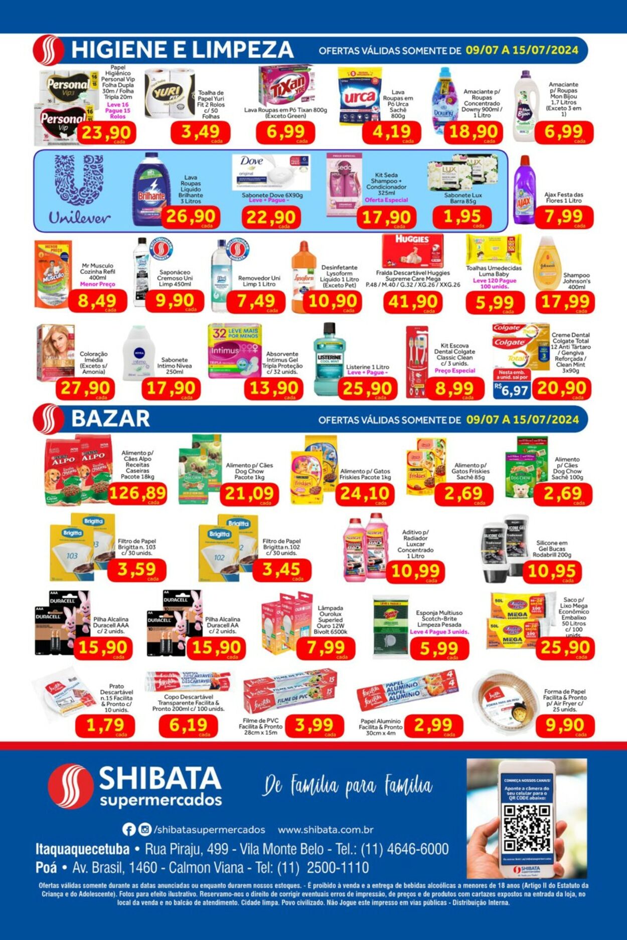 Folheto Shibata Supermercados 09.07.2024 - 15.07.2024