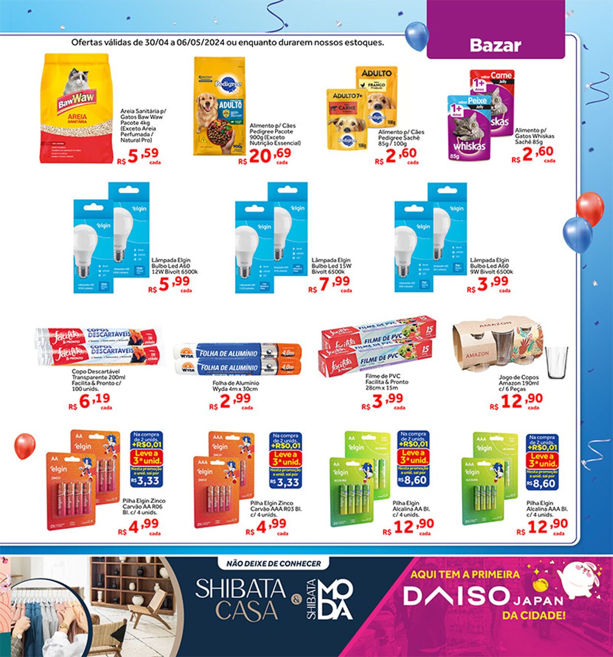 Folheto Shibata Supermercados 04.06.2024 - 05.12.2024
