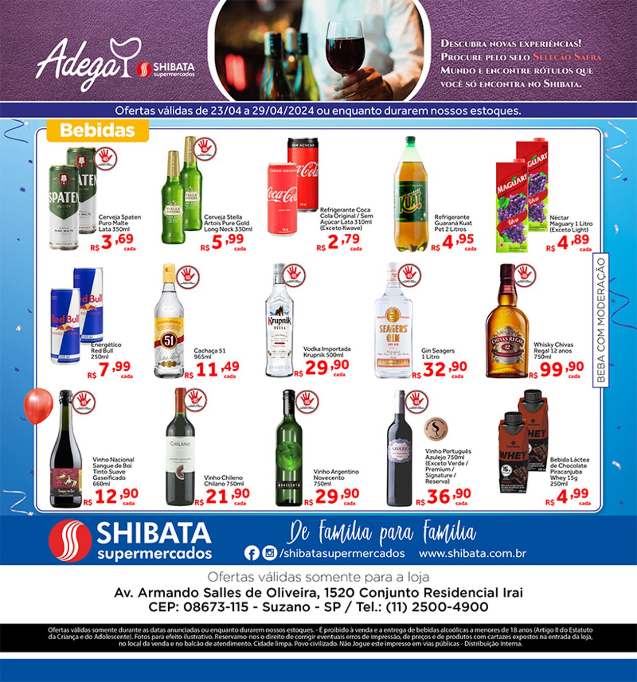 Folheto Shibata Supermercados 23.04.2024 - 29.04.2024