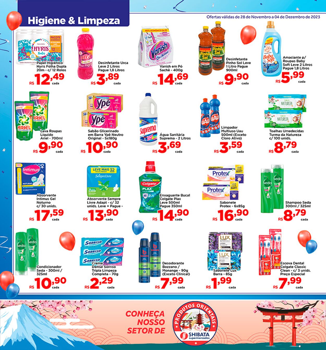 Folheto Shibata Supermercados 11.04.2023 - 12.12.2023