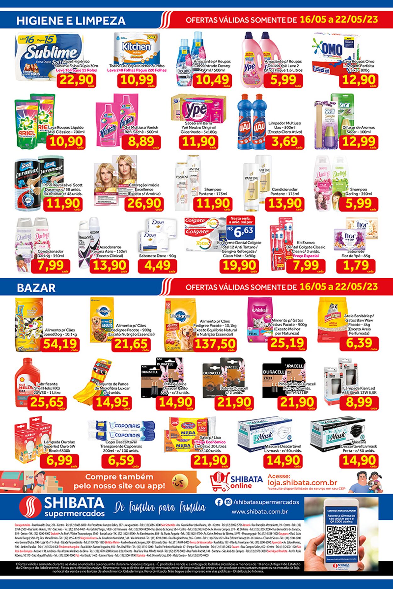 Folheto Shibata Supermercados 16.05.2023 - 22.05.2023