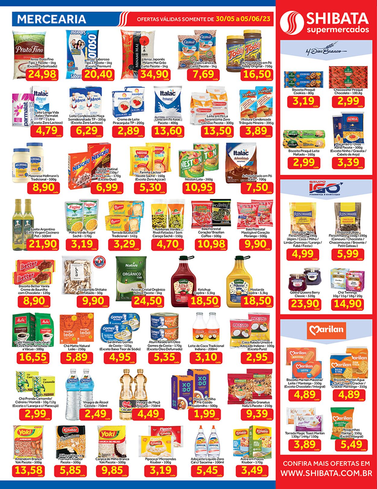 Folheto Shibata Supermercados 30.05.2023 - 05.06.2023