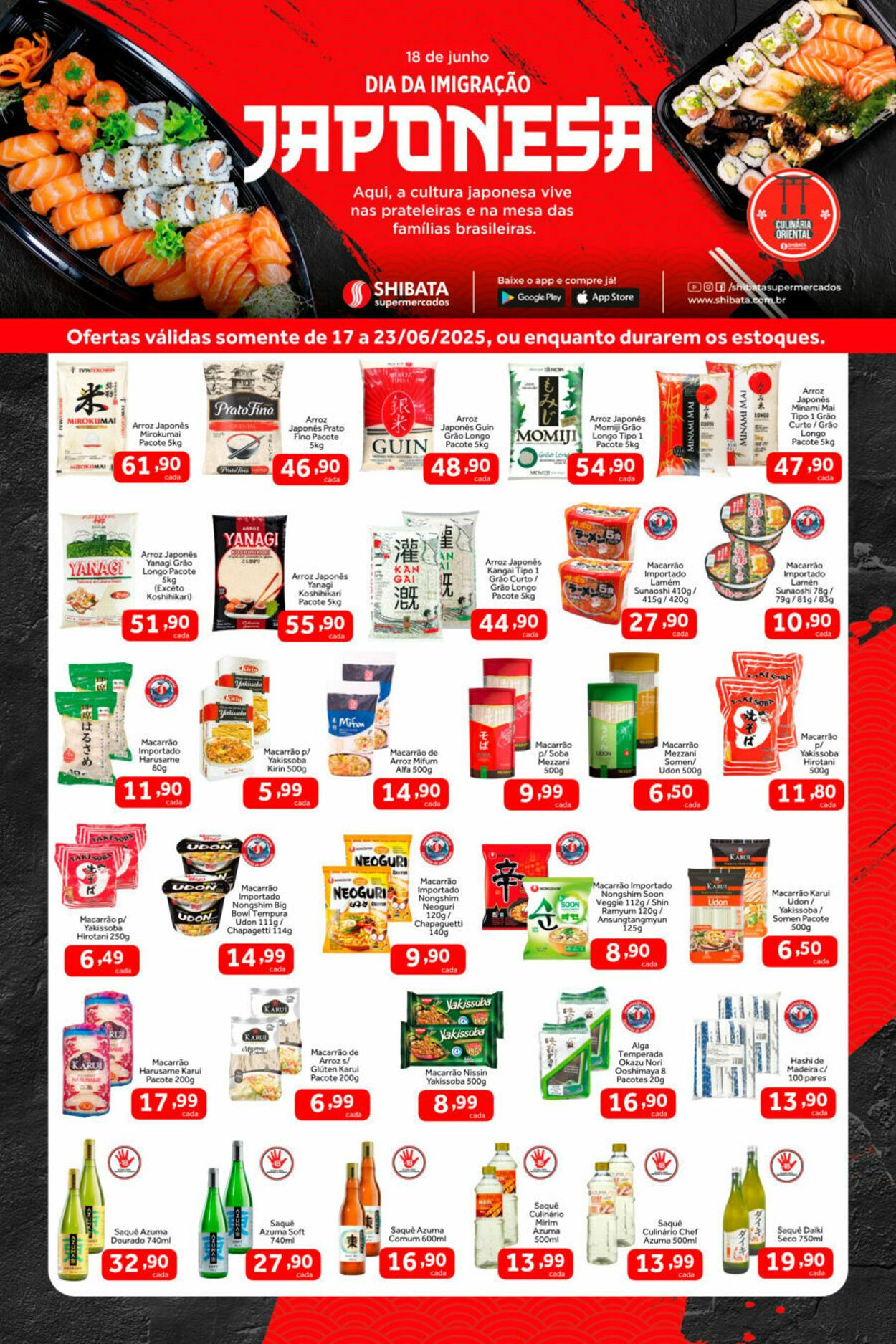Folheto Shibata Supermercados 17.06.2025 - 23.06.2025