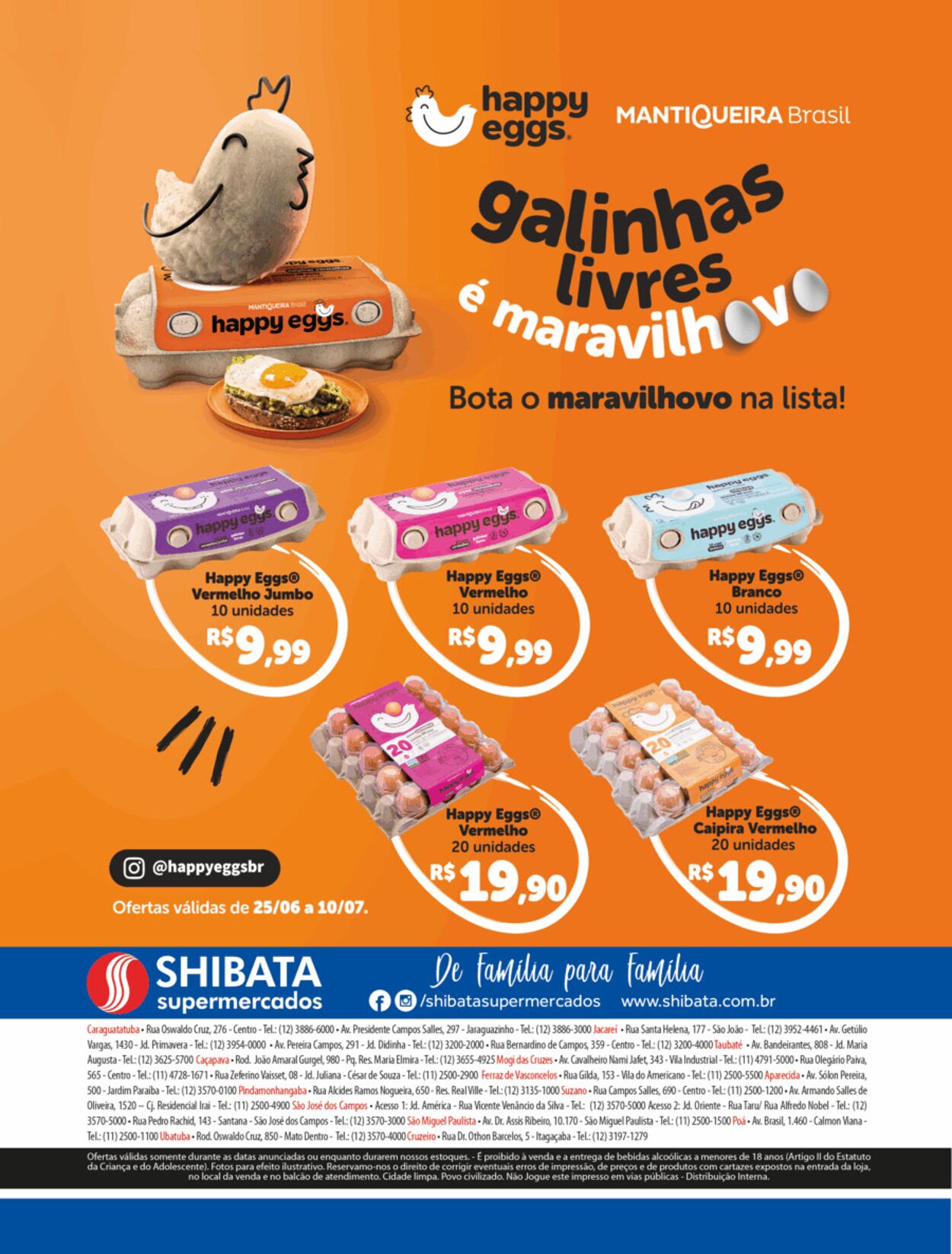 Folheto Shibata Supermercados 25.06.2025 - 10.07.2025
