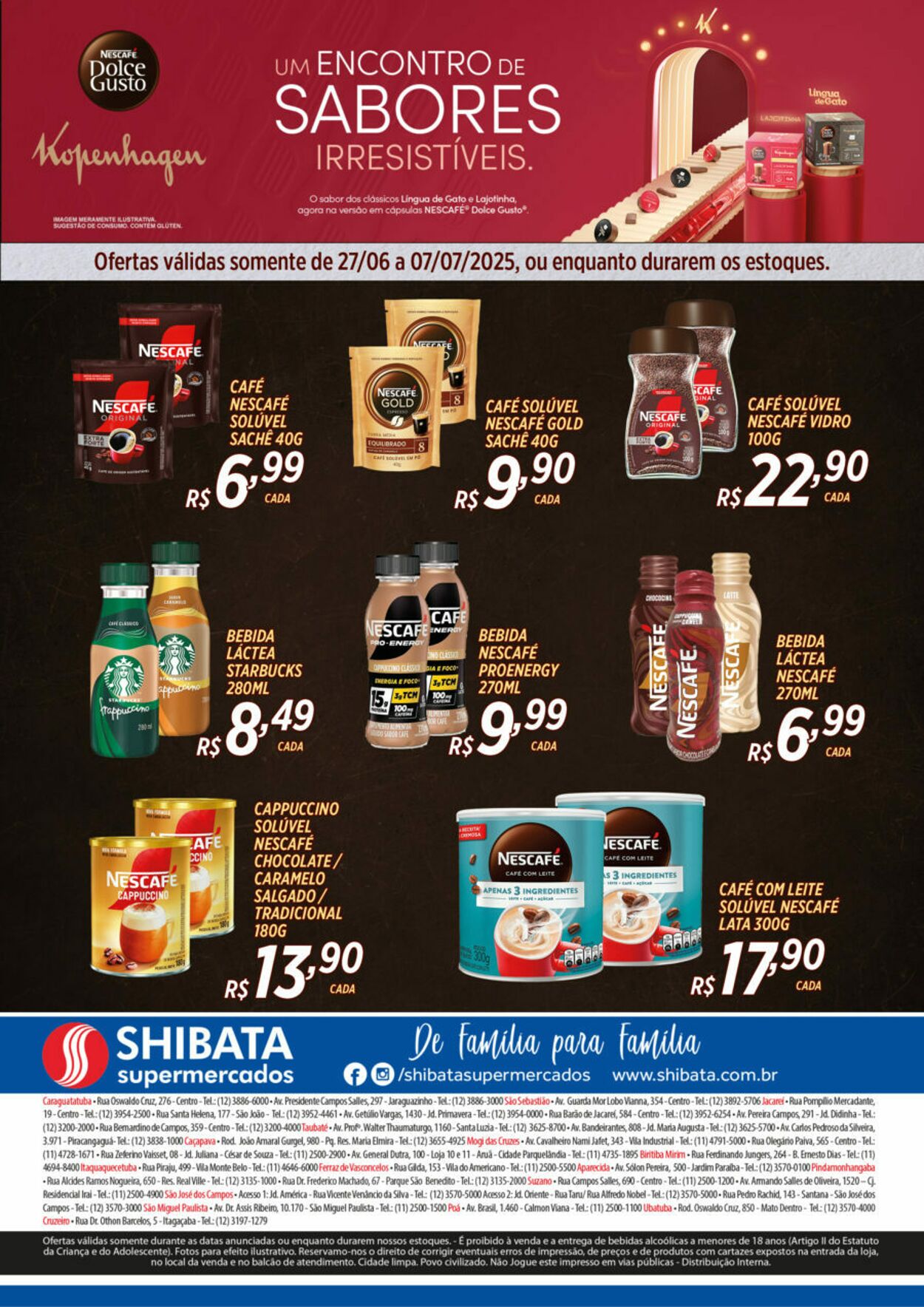 Folheto Shibata Supermercados 27.06.2025 - 07.07.2025