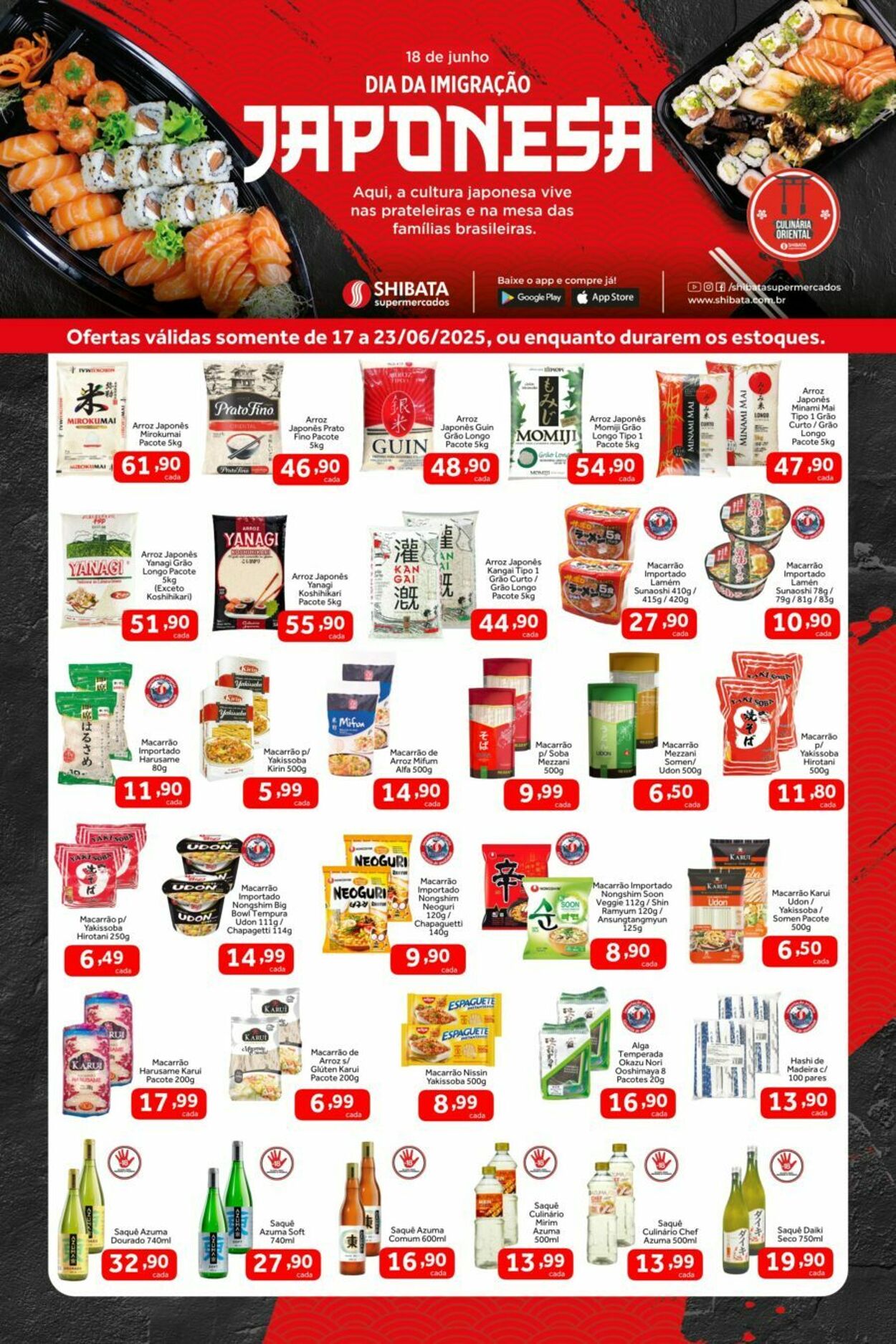 Folheto Shibata Supermercados 17.06.2025 - 23.06.2025