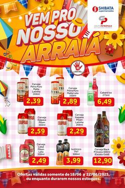 Folheto Shibata Supermercados 18.06.2025 - 22.06.2025