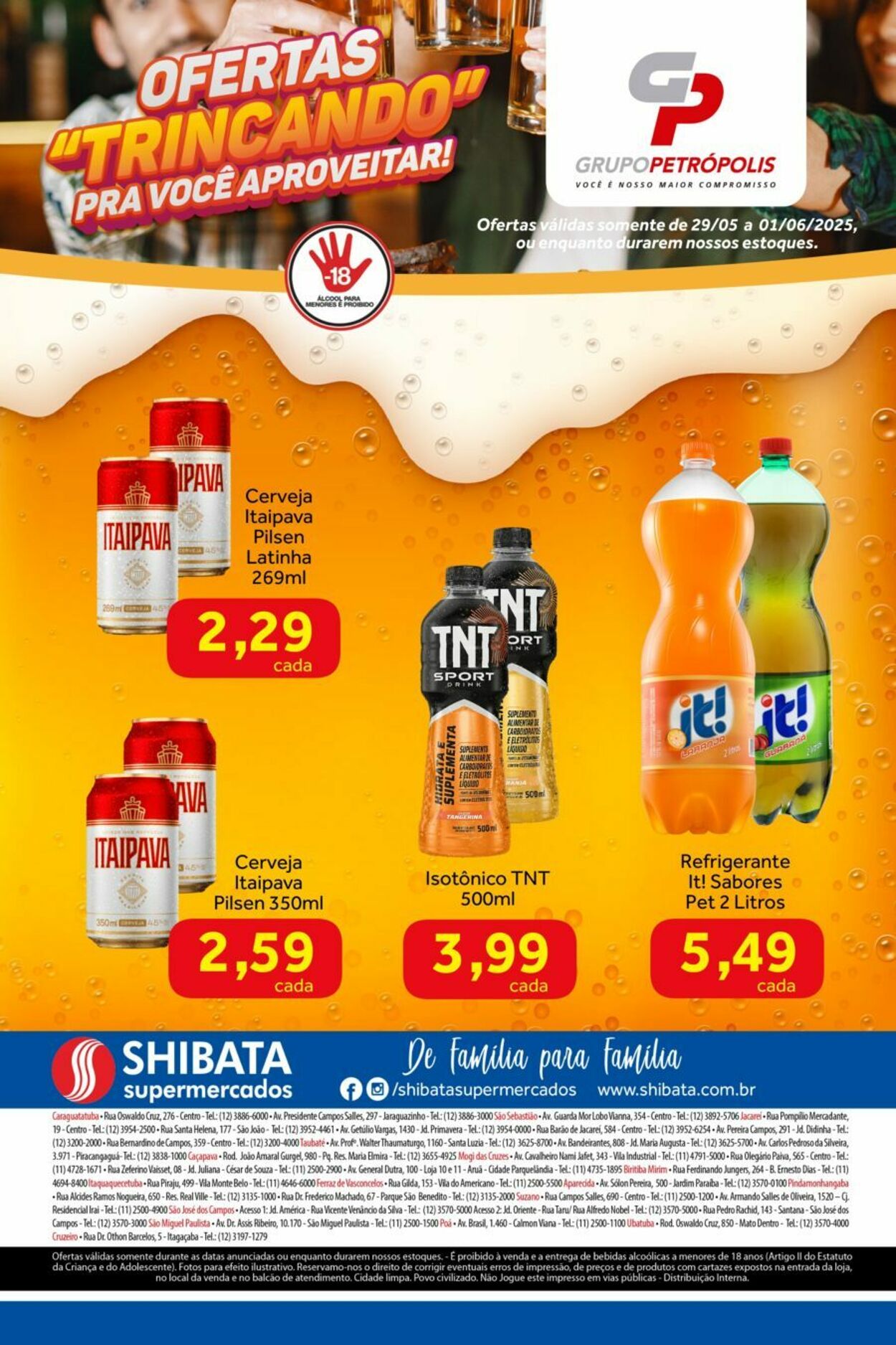 Folheto Shibata Supermercados 29.05.2025 - 01.06.2025