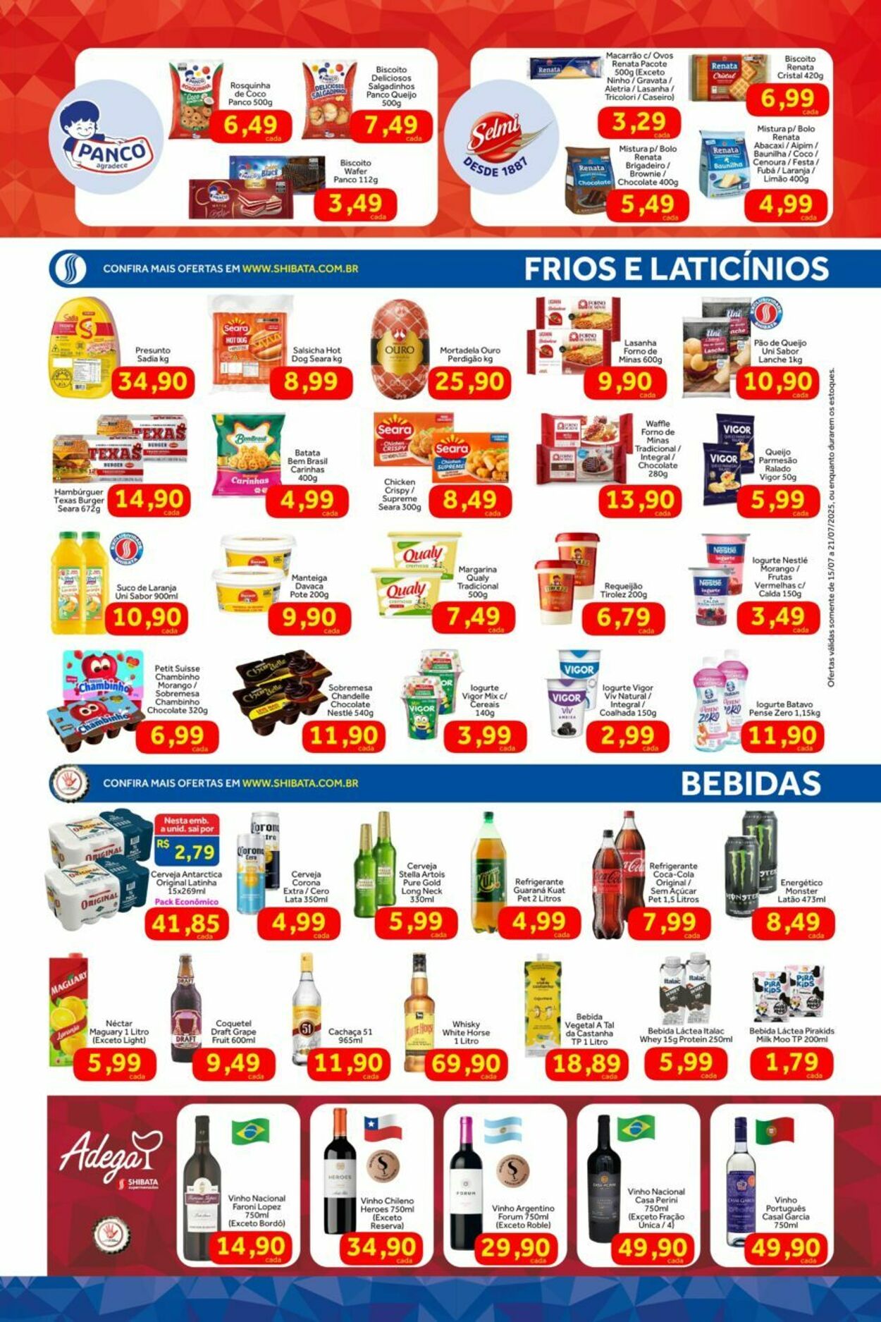 Folheto Shibata Supermercados 15.07.2025 - 21.07.2025