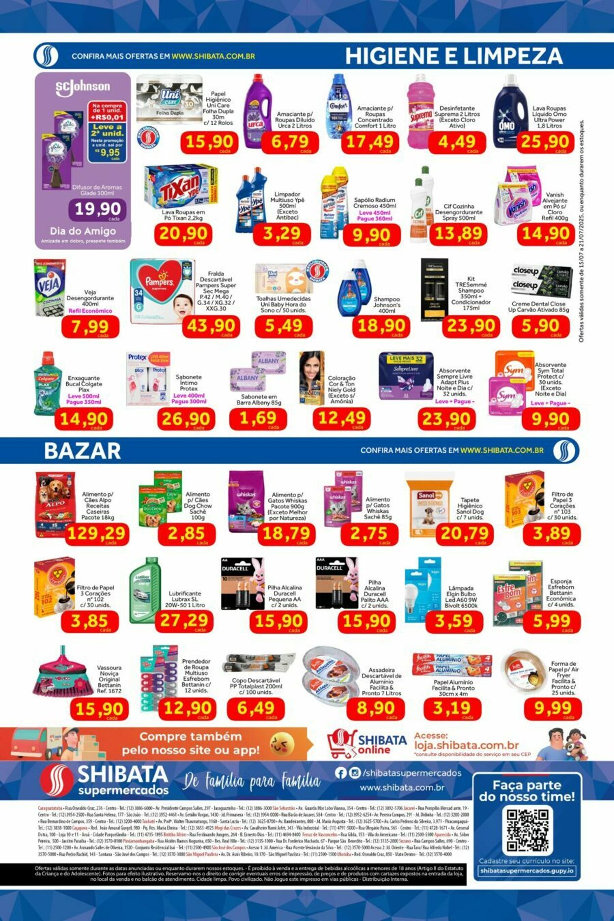 Folheto Shibata Supermercados 15.07.2025 - 21.07.2025