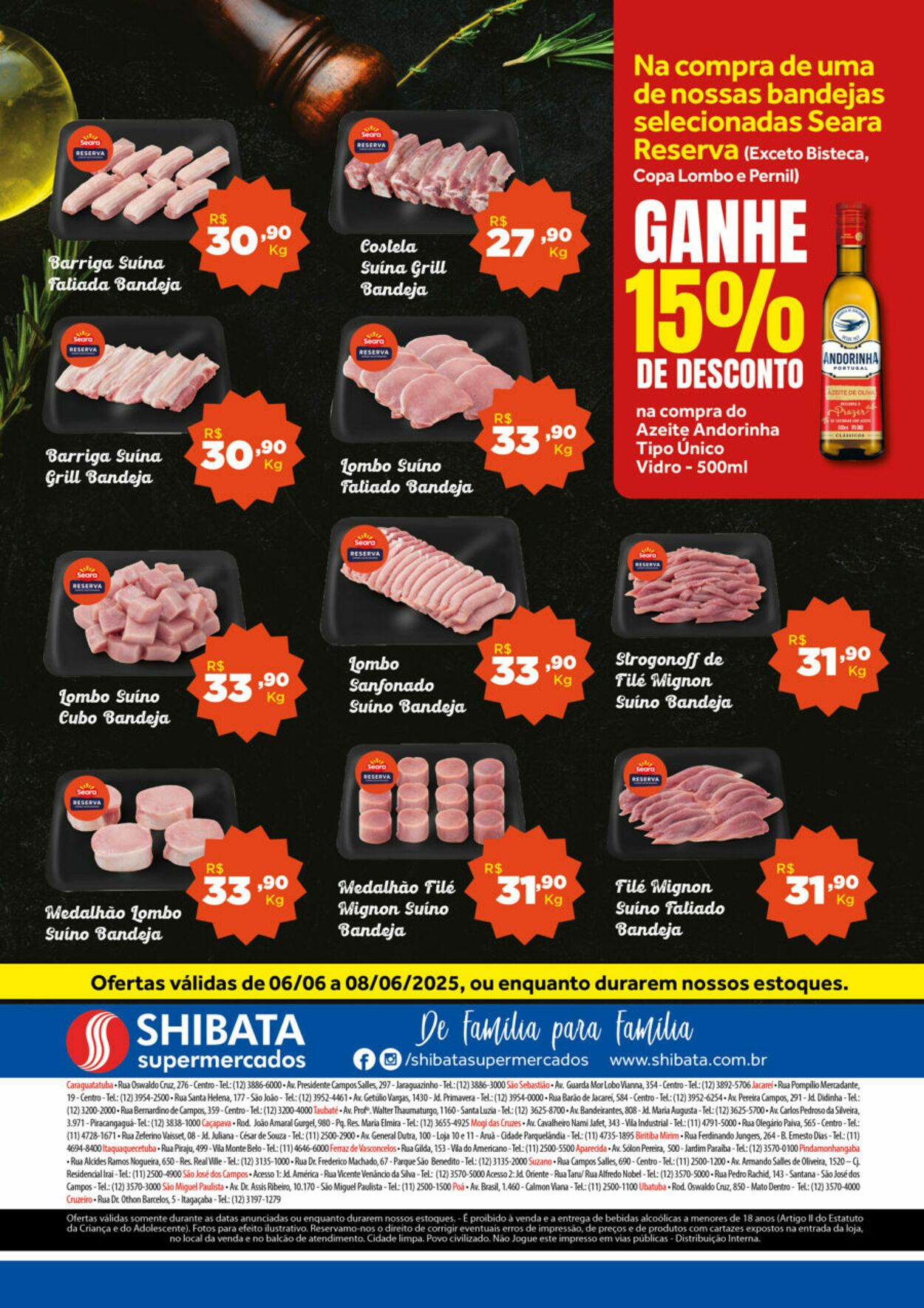 Folheto Shibata Supermercados 06.06.2025 - 08.06.2025