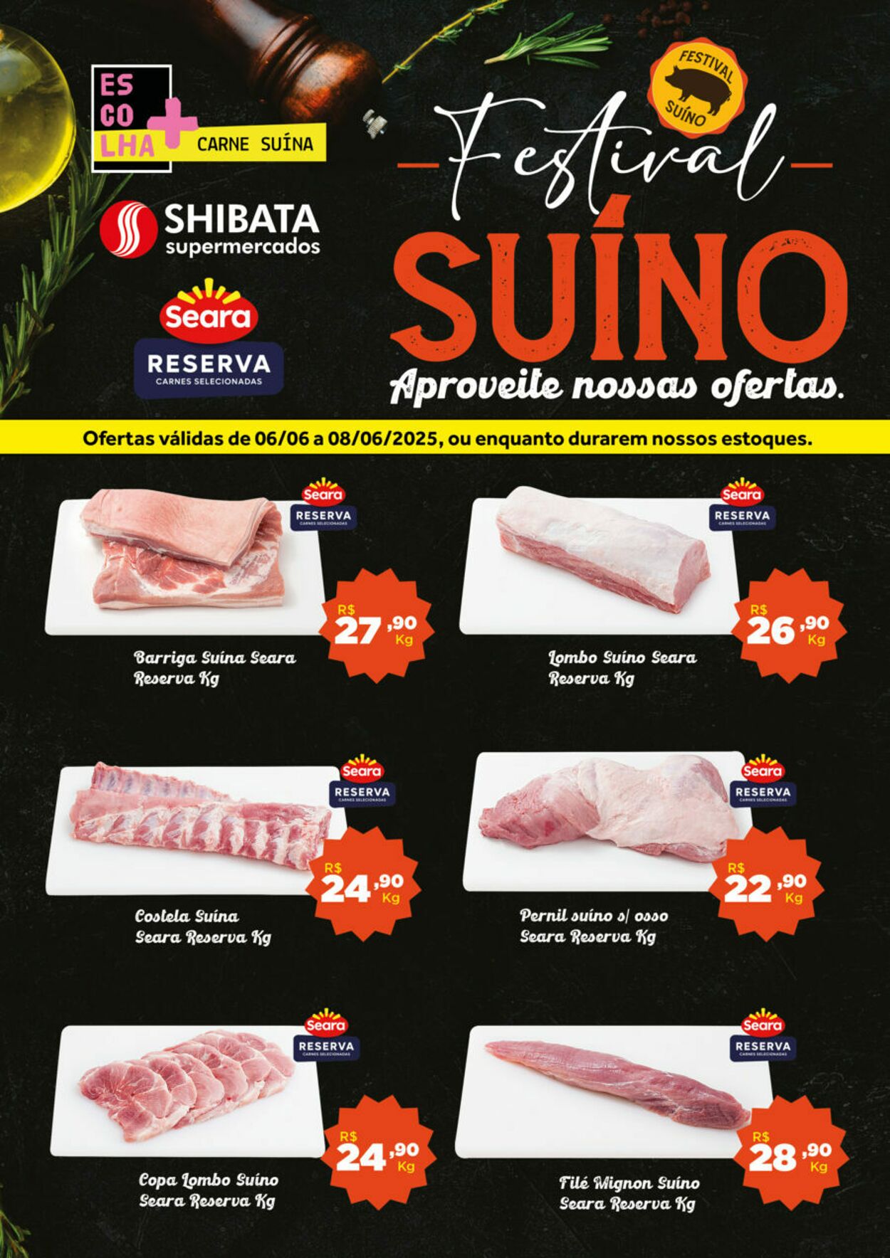 Folheto Shibata Supermercados 06.06.2025 - 08.06.2025