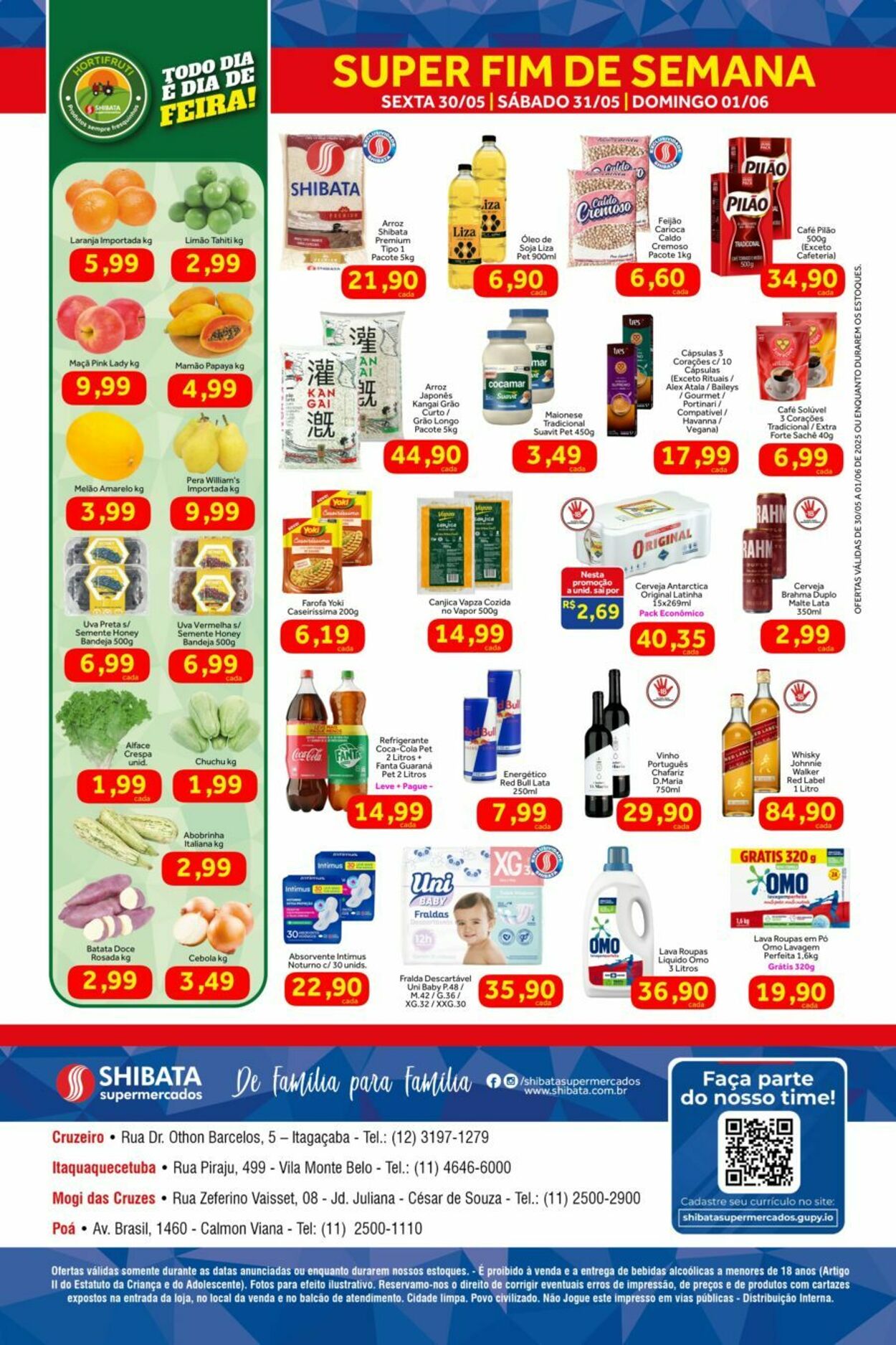 Folheto Shibata Supermercados 30.05.2025 - 01.06.2025