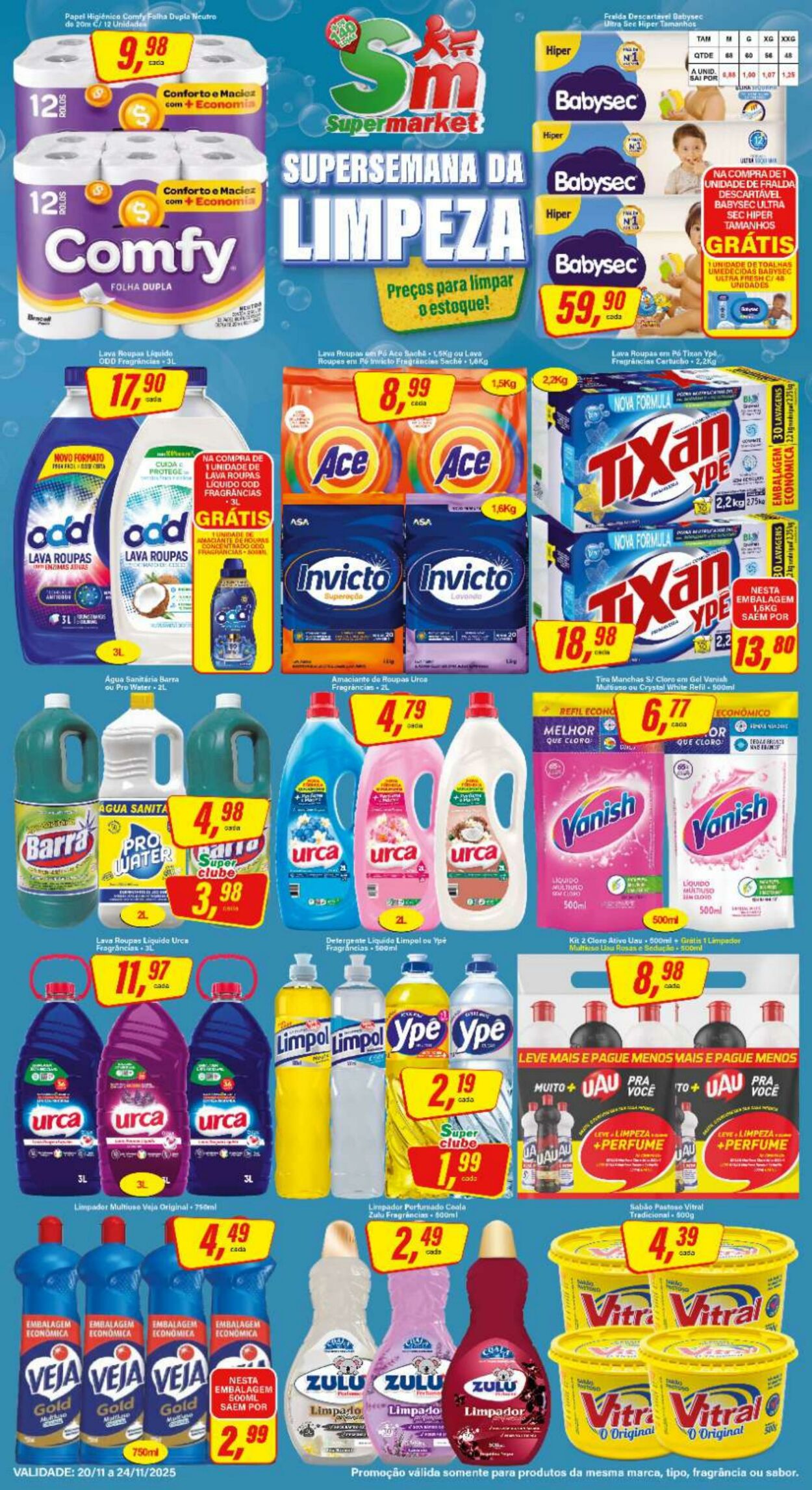 Folheto SM Supermarket 21.11.2025 - 05.12.2025