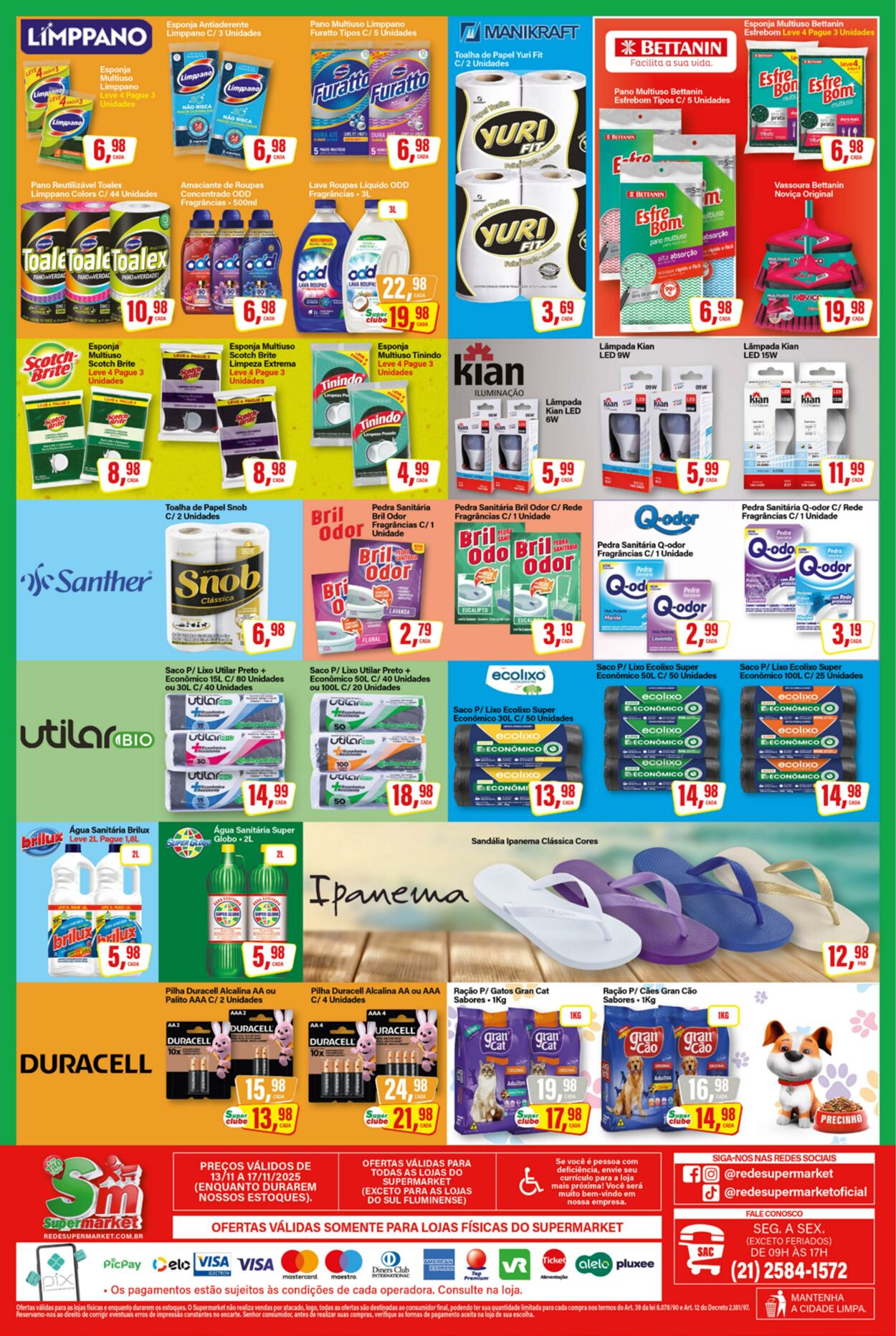 Folheto SM Supermarket 17.11.2025 - 01.12.2025