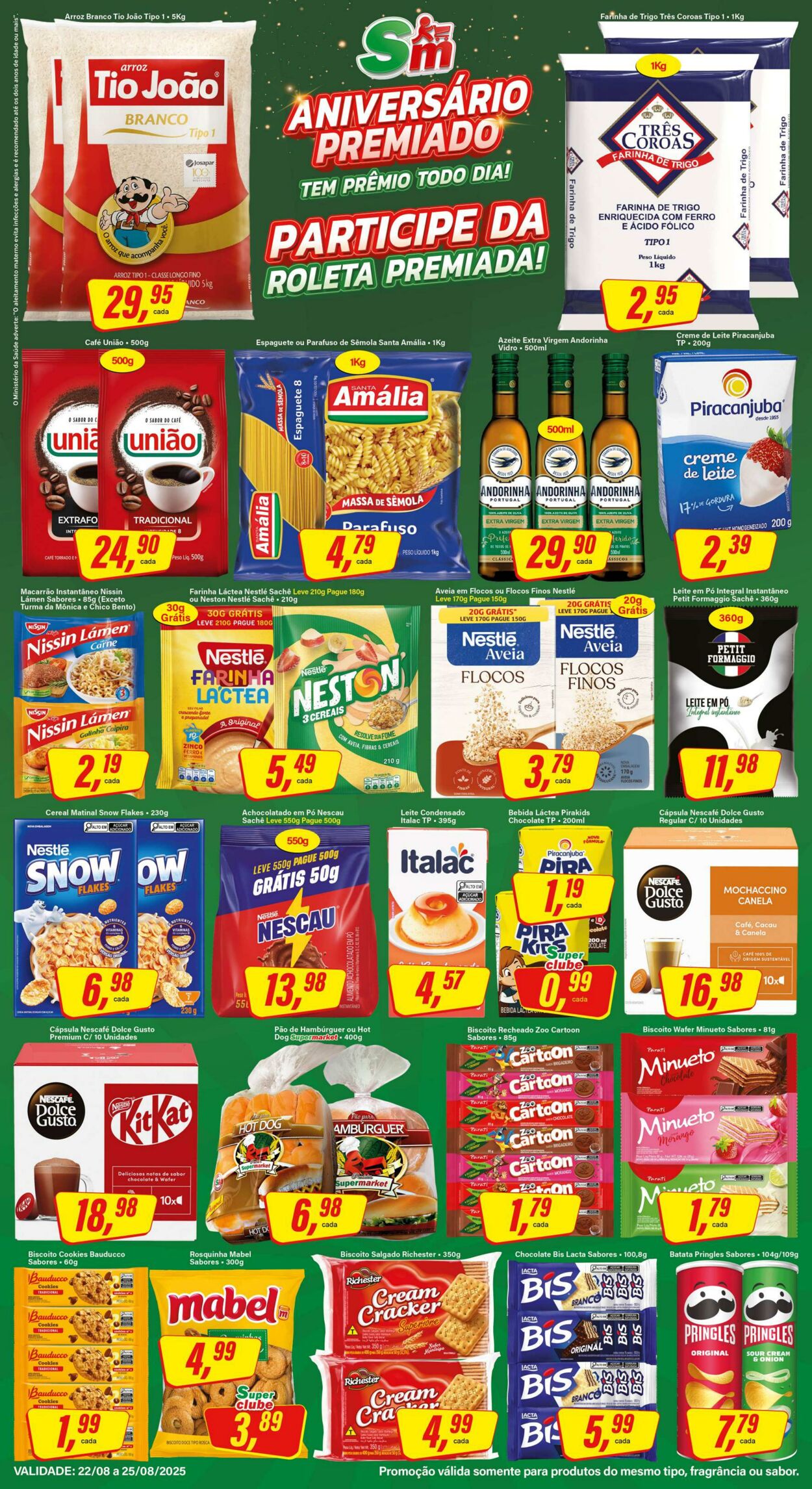 Folheto SM Supermarket 25.08.2025 - 01.09.2025