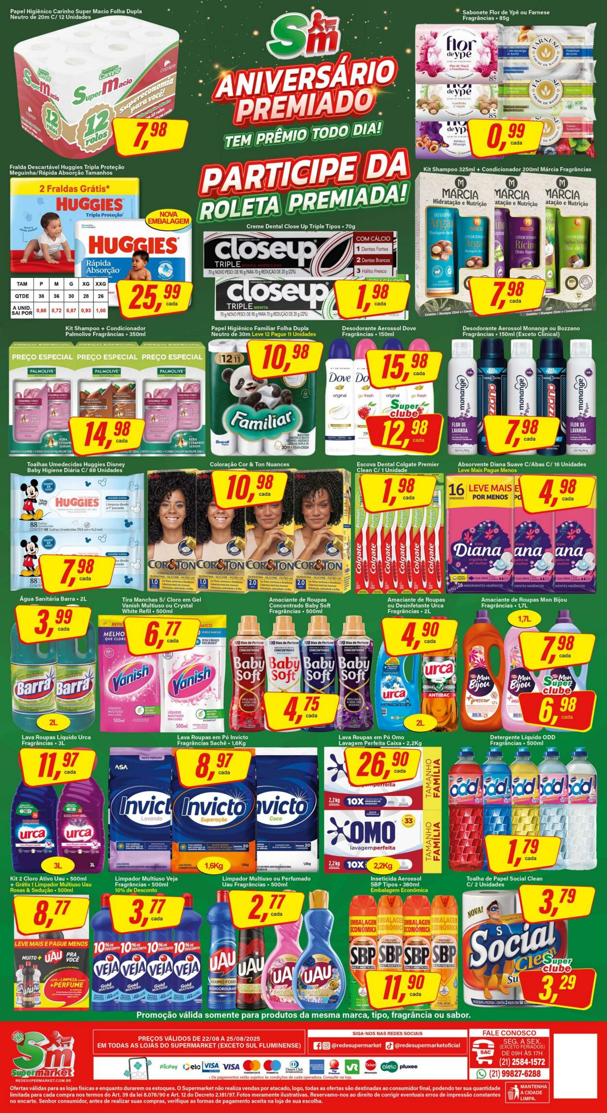 Folheto SM Supermarket 25.08.2025 - 01.09.2025