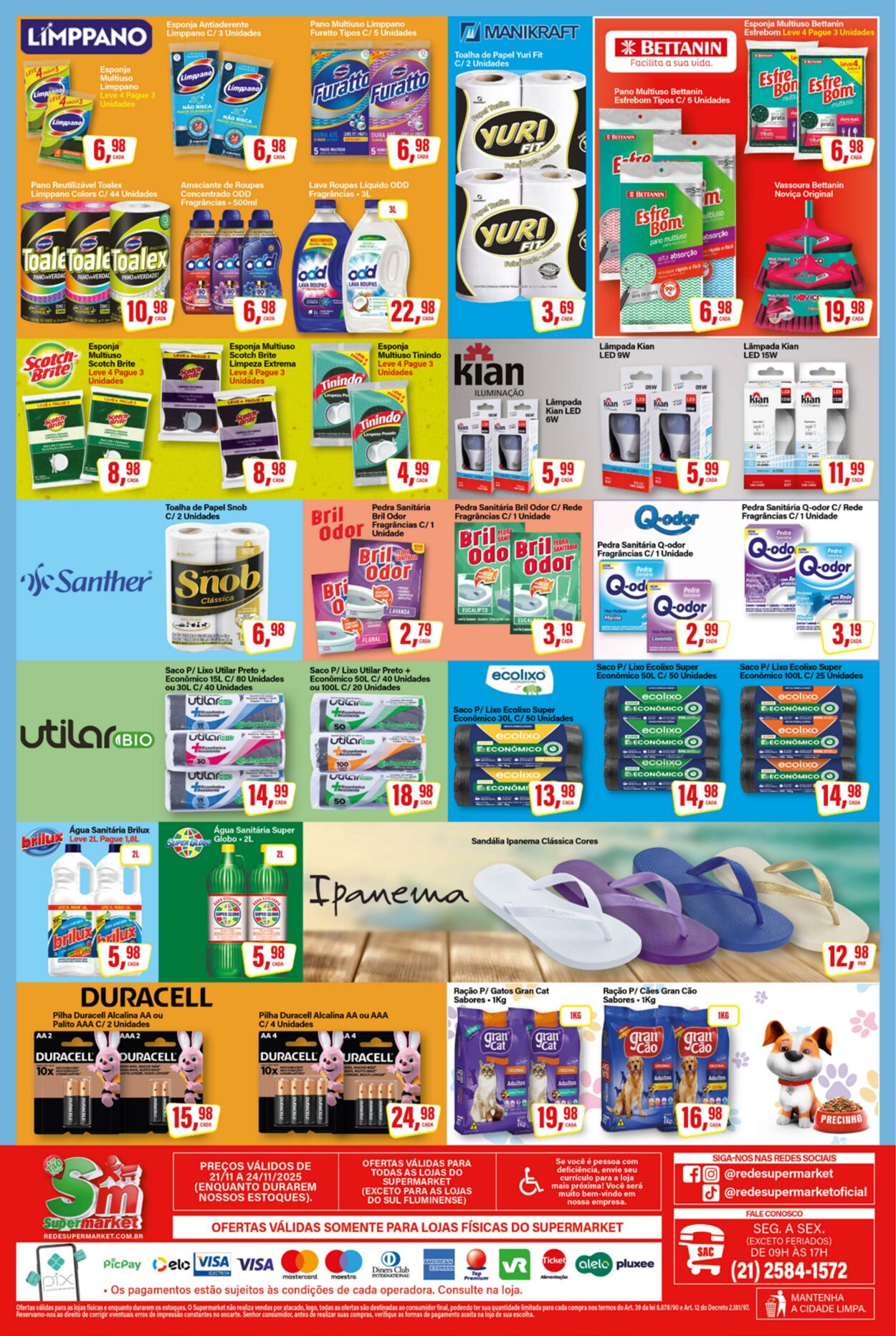 Folheto SM Supermarket 21.11.2025 - 05.12.2025