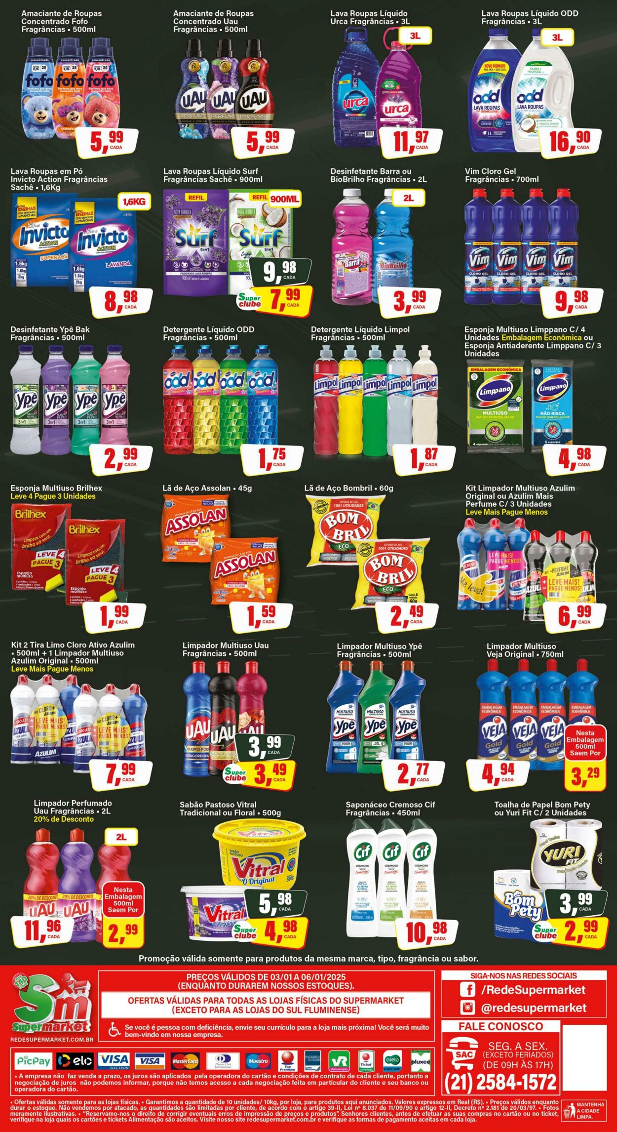 Folheto SM Supermarket 06.01.2025 - 20.01.2025