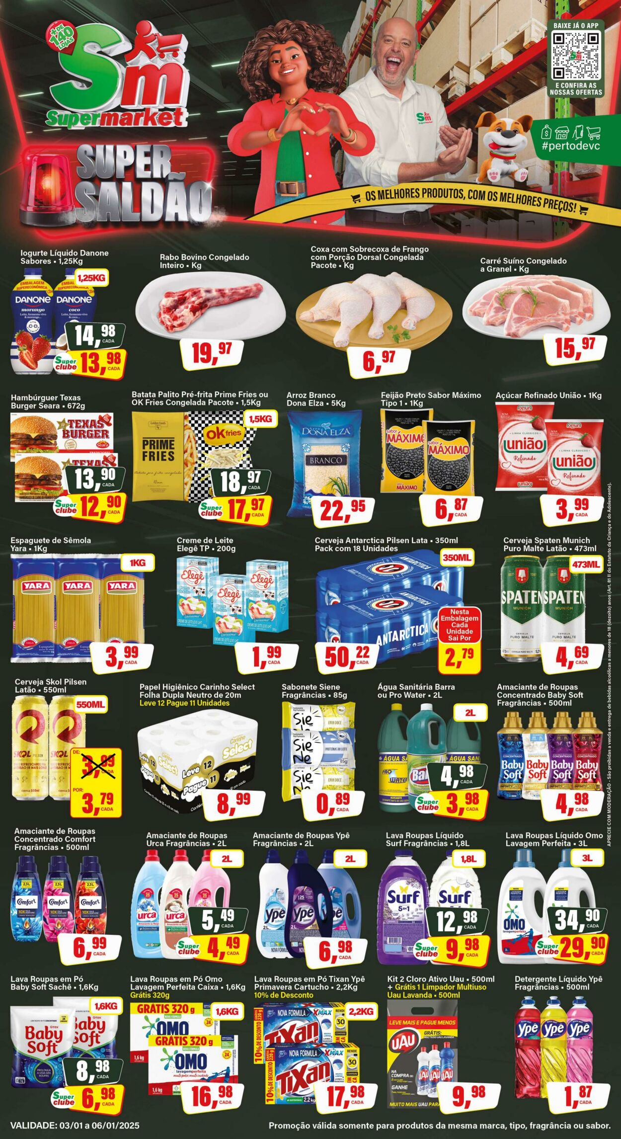 Folheto SM Supermarket 06.01.2025 - 20.01.2025