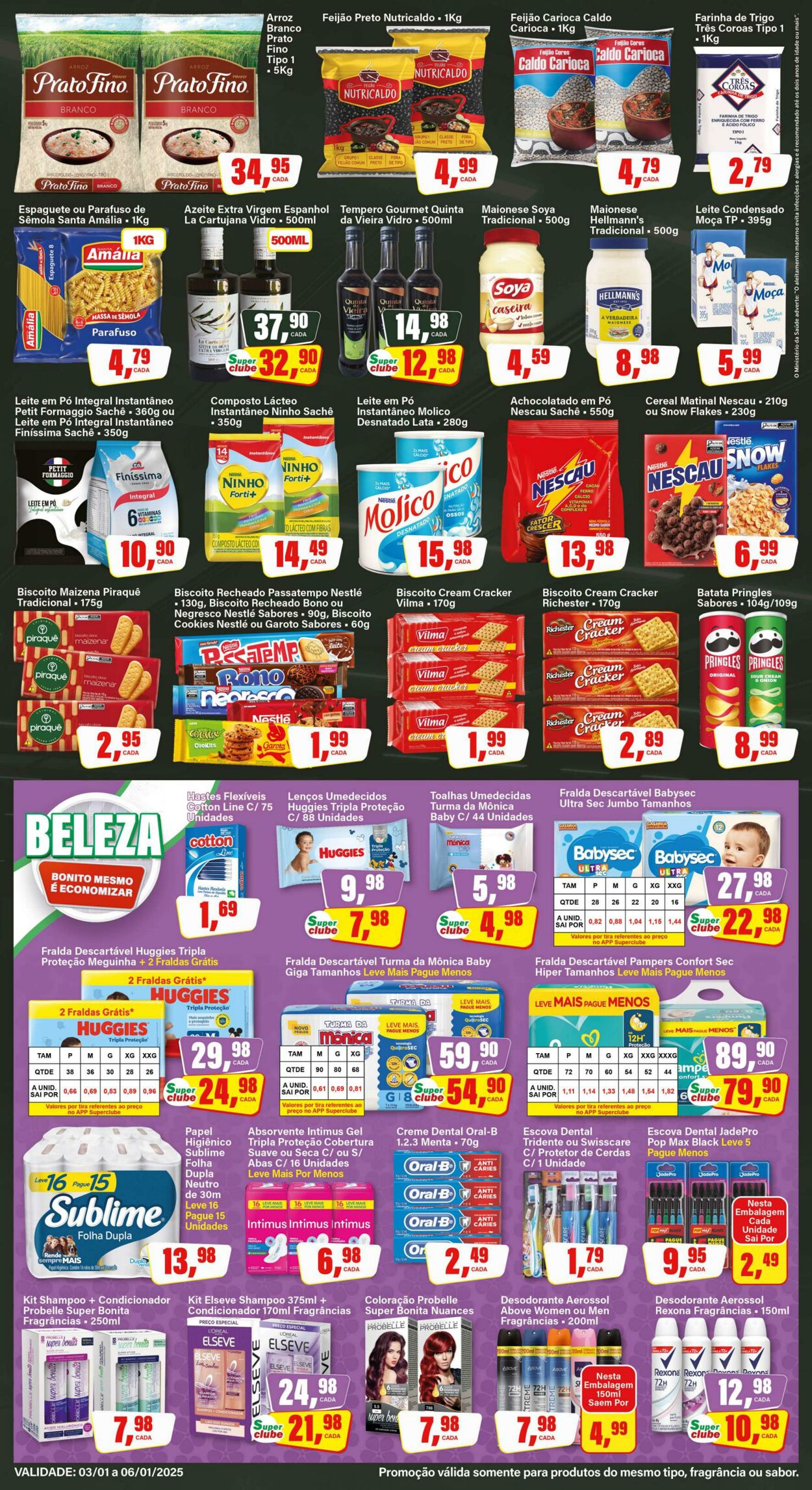 Folheto SM Supermarket 06.01.2025 - 20.01.2025