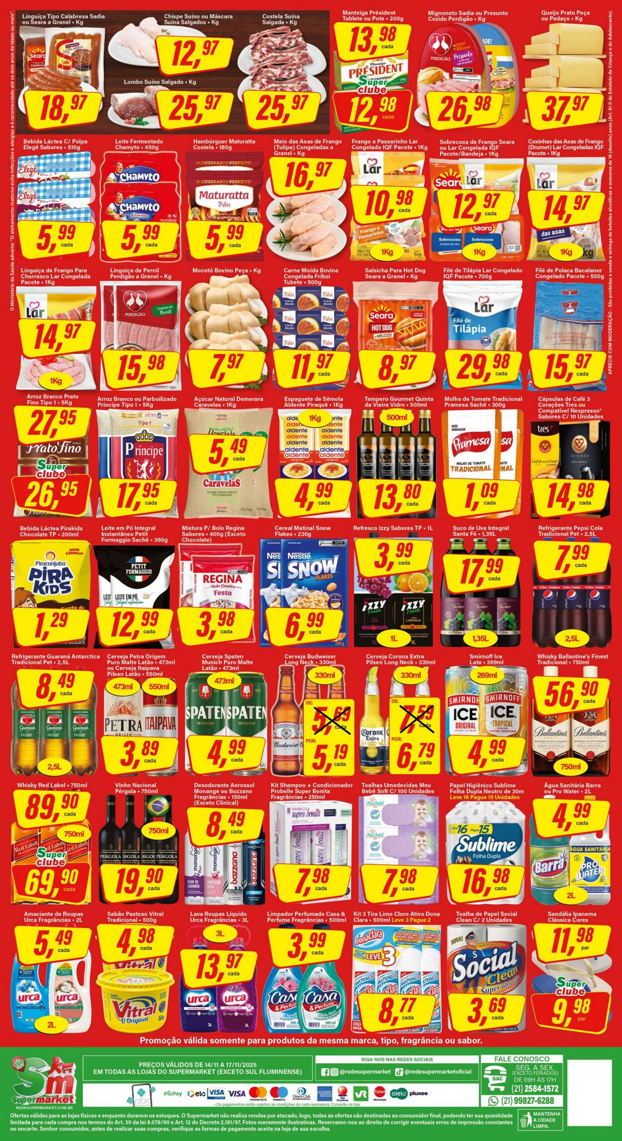 Folheto SM Supermarket 17.11.2025 - 01.12.2025
