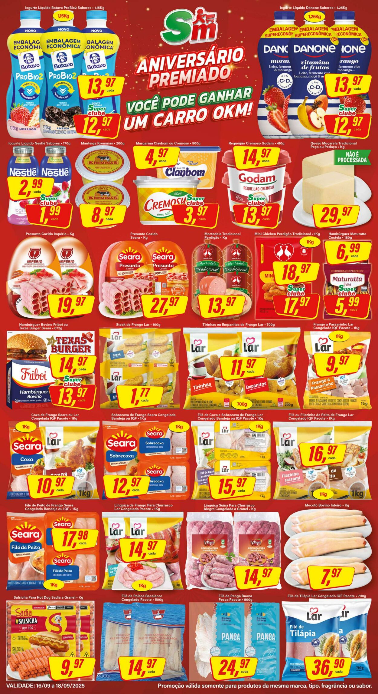 Folheto SM Supermarket 17.09.2025 - 01.10.2025