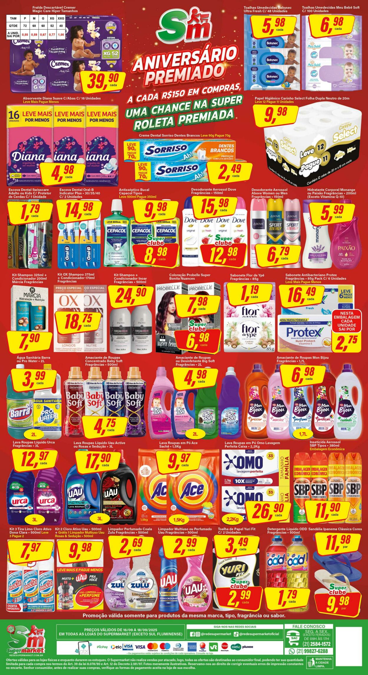 Folheto SM Supermarket 17.09.2025 - 01.10.2025