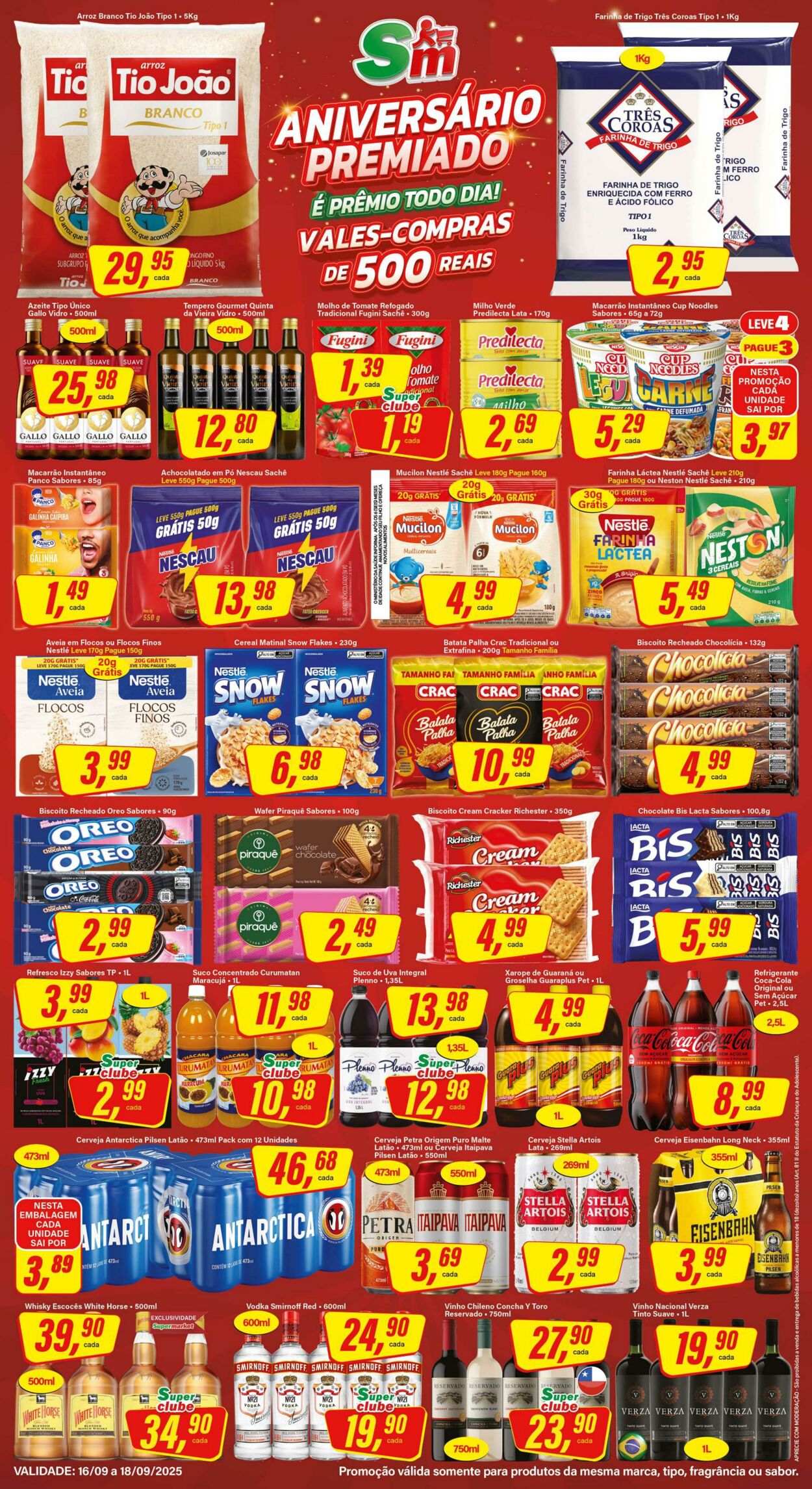 Folheto SM Supermarket 17.09.2025 - 01.10.2025