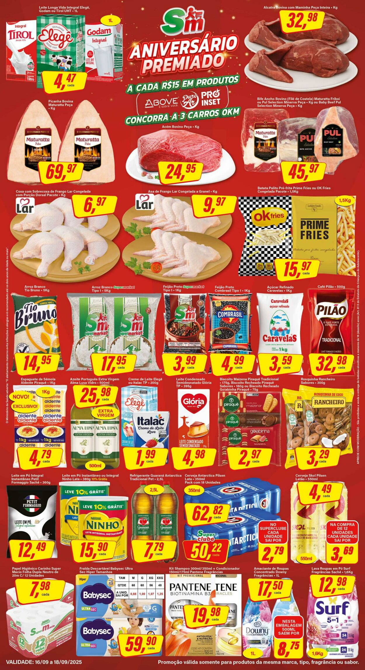 Folheto SM Supermarket 17.09.2025 - 01.10.2025