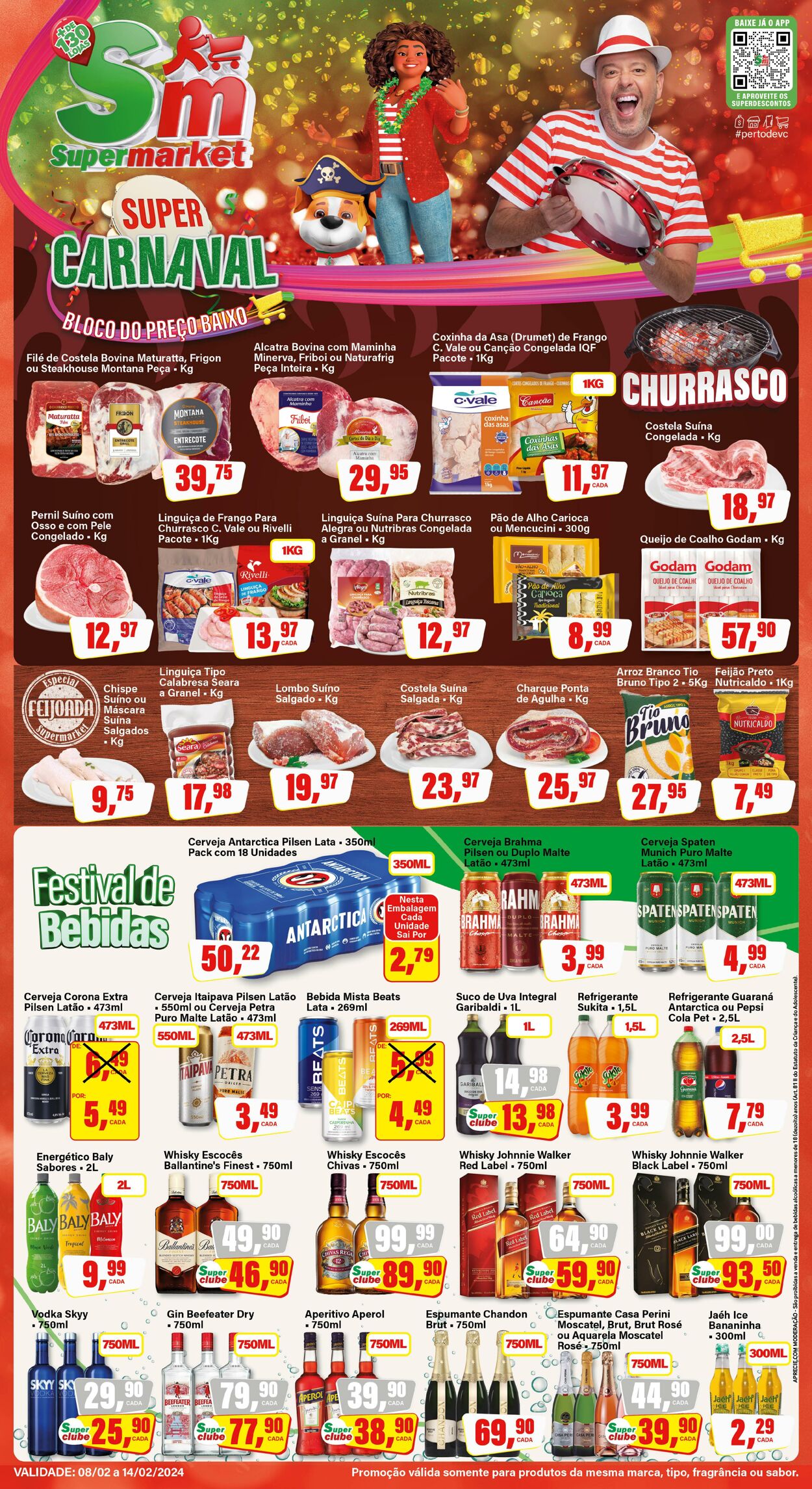 Folheto SM Supermarket 08.02.2024 - 14.02.2024