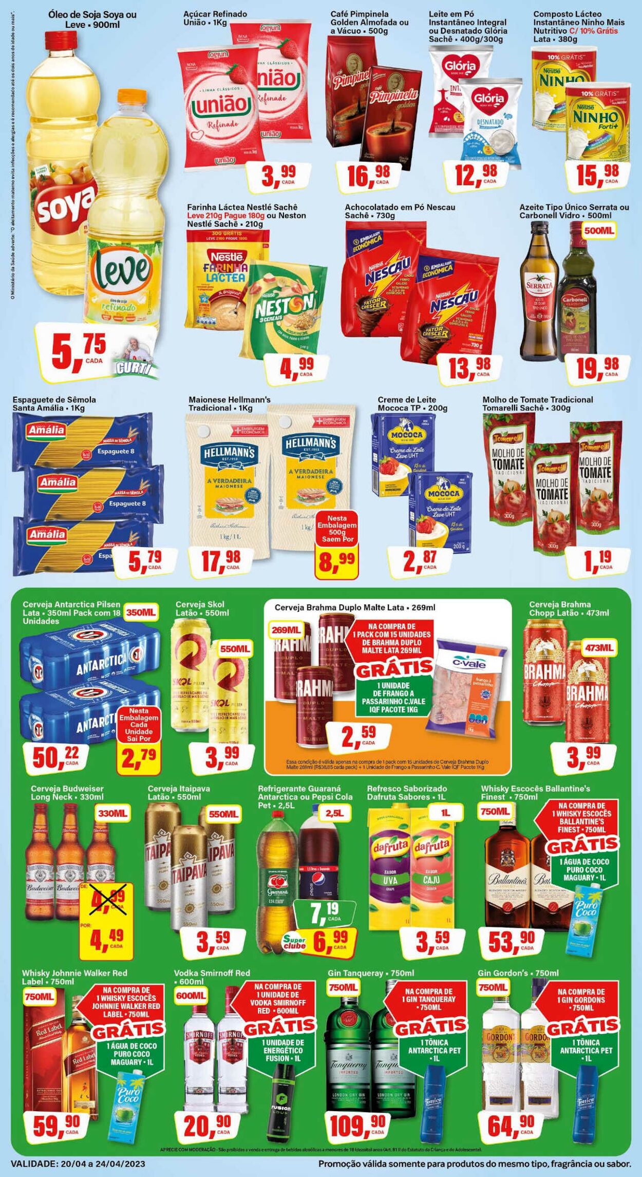 Folheto SM Supermarket 20.04.2023 - 24.04.2023