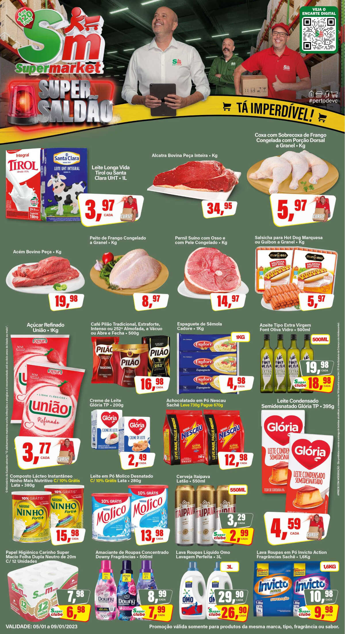 Folheto SM Supermarket 05.01.2023-09.01.2023