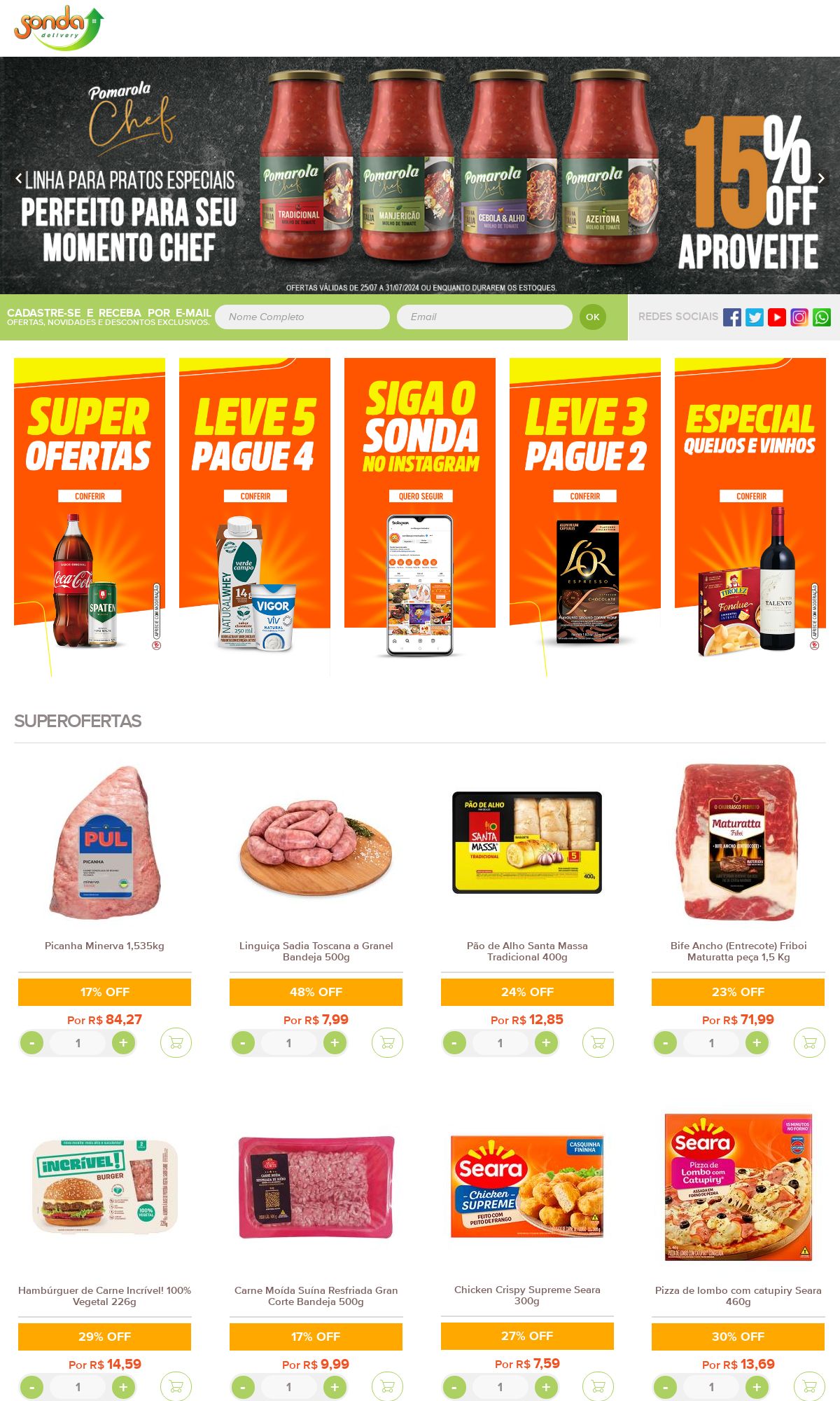 Folheto Sonda Supermercados 29.07.2024 - 07.08.2024