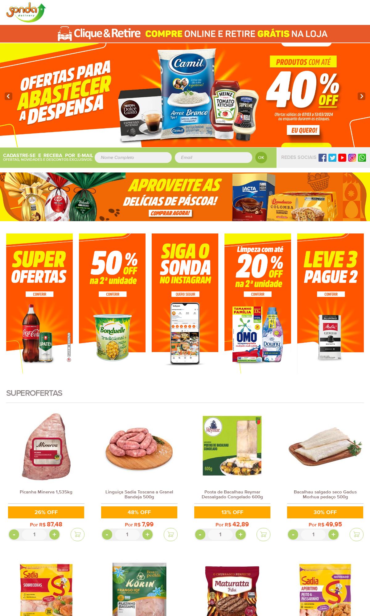 Folheto Sonda Supermercados 11.03.2024 - 20.03.2024