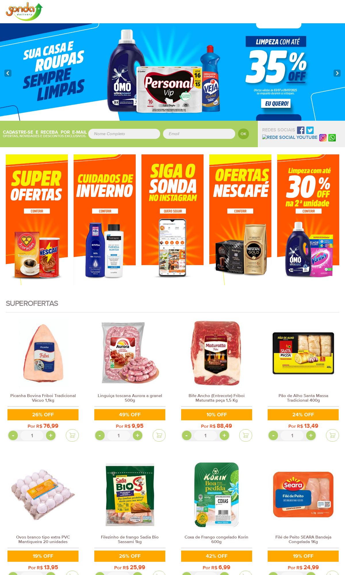 Folheto Sonda Supermercados 07.07.2025 - 16.07.2025