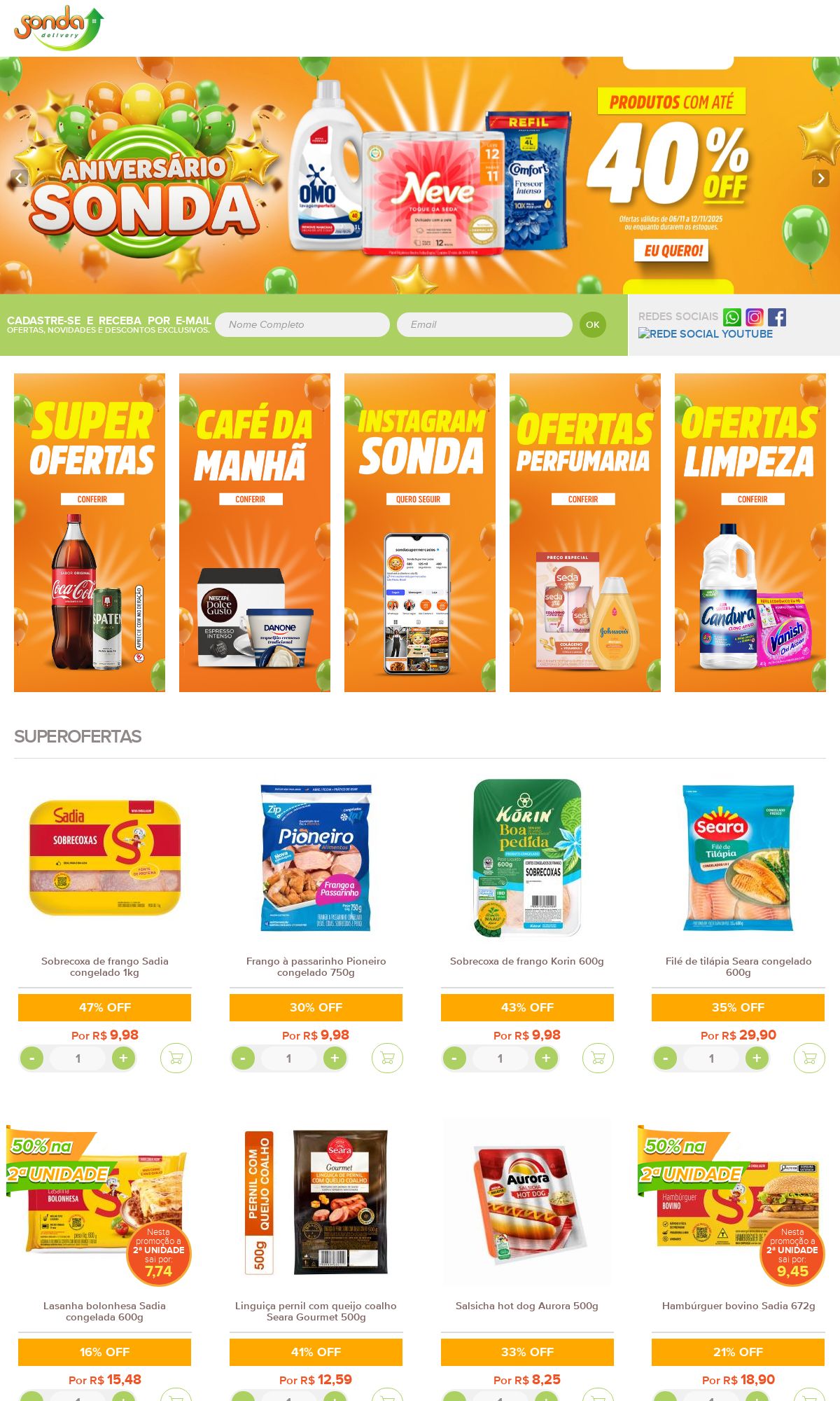 Folheto Sonda Supermercados 10.11.2025 - 19.11.2025