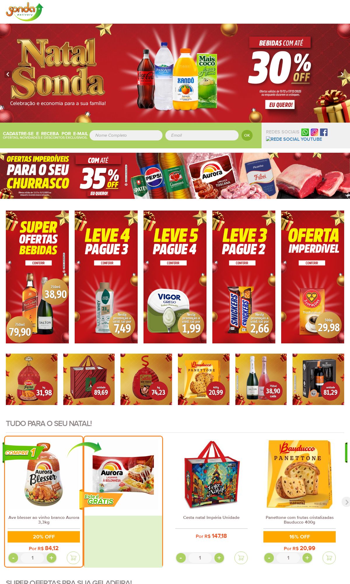 Folheto Sonda Supermercados 15.12.2025 - 24.12.2025
