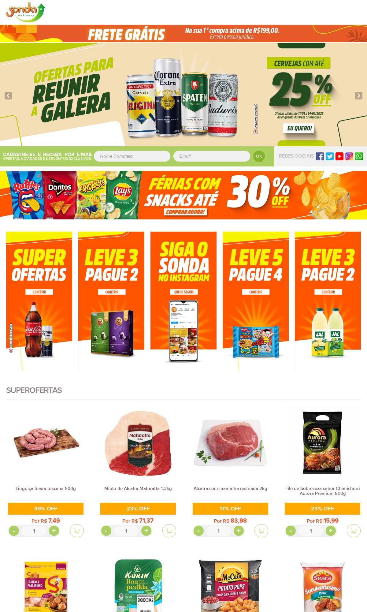 Folheto Sonda Supermercados 15.01.2024 - 24.01.2024