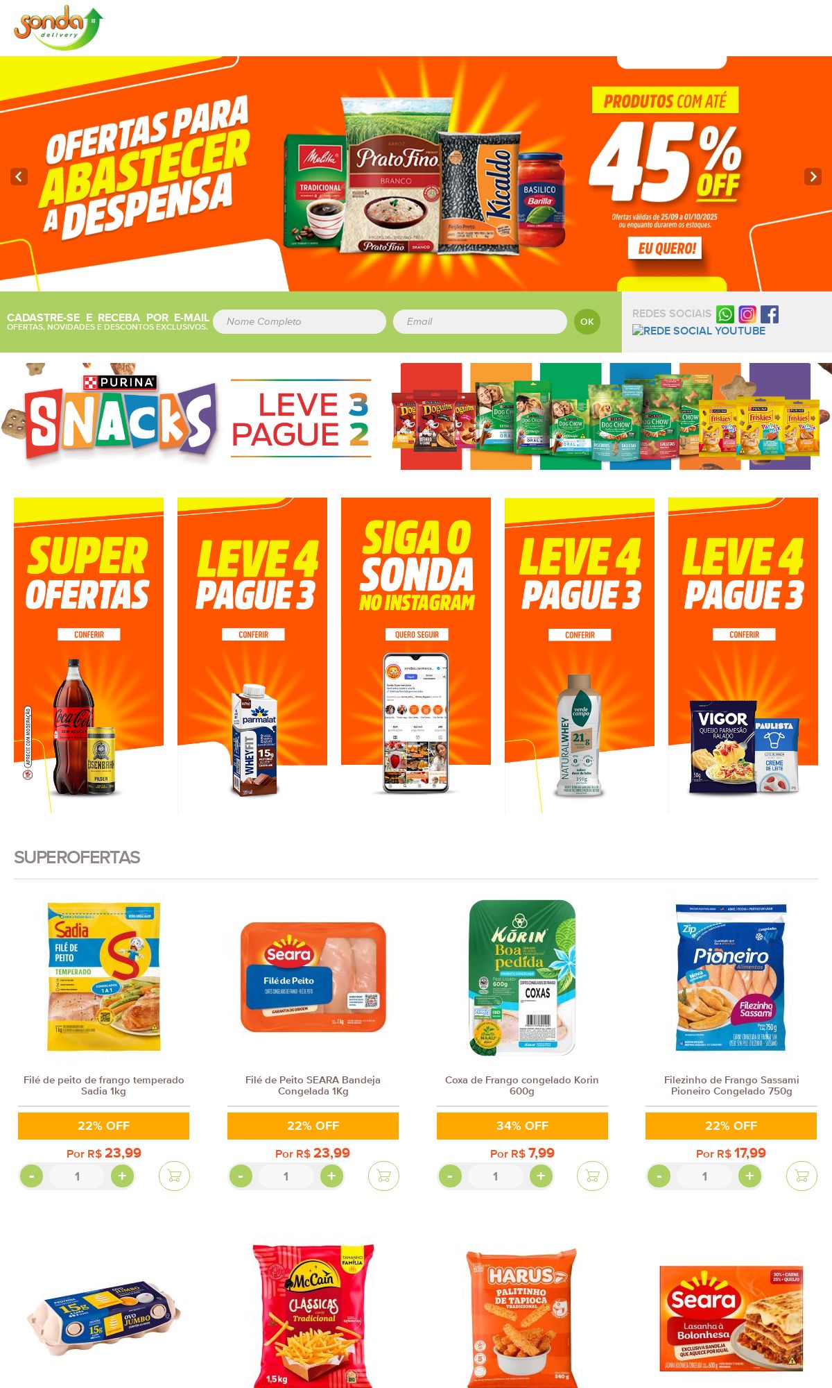 Folheto Sonda Supermercados 29.09.2025 - 08.10.2025