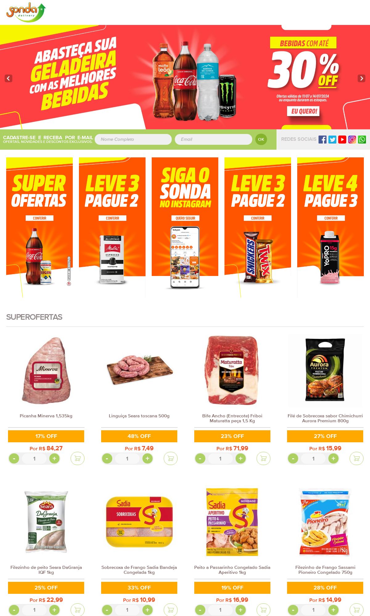 Folheto Sonda Supermercados 15.07.2024 - 24.07.2024