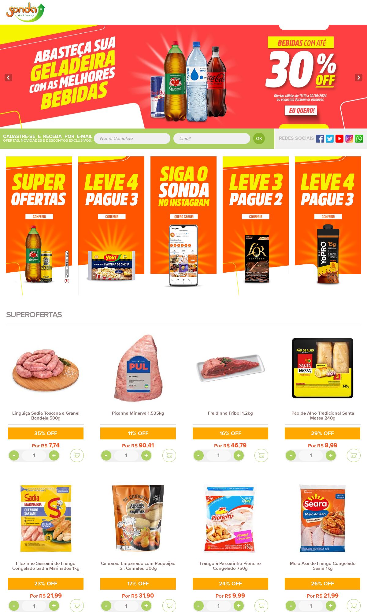 Folheto Sonda Supermercados 21.10.2024 - 30.10.2024