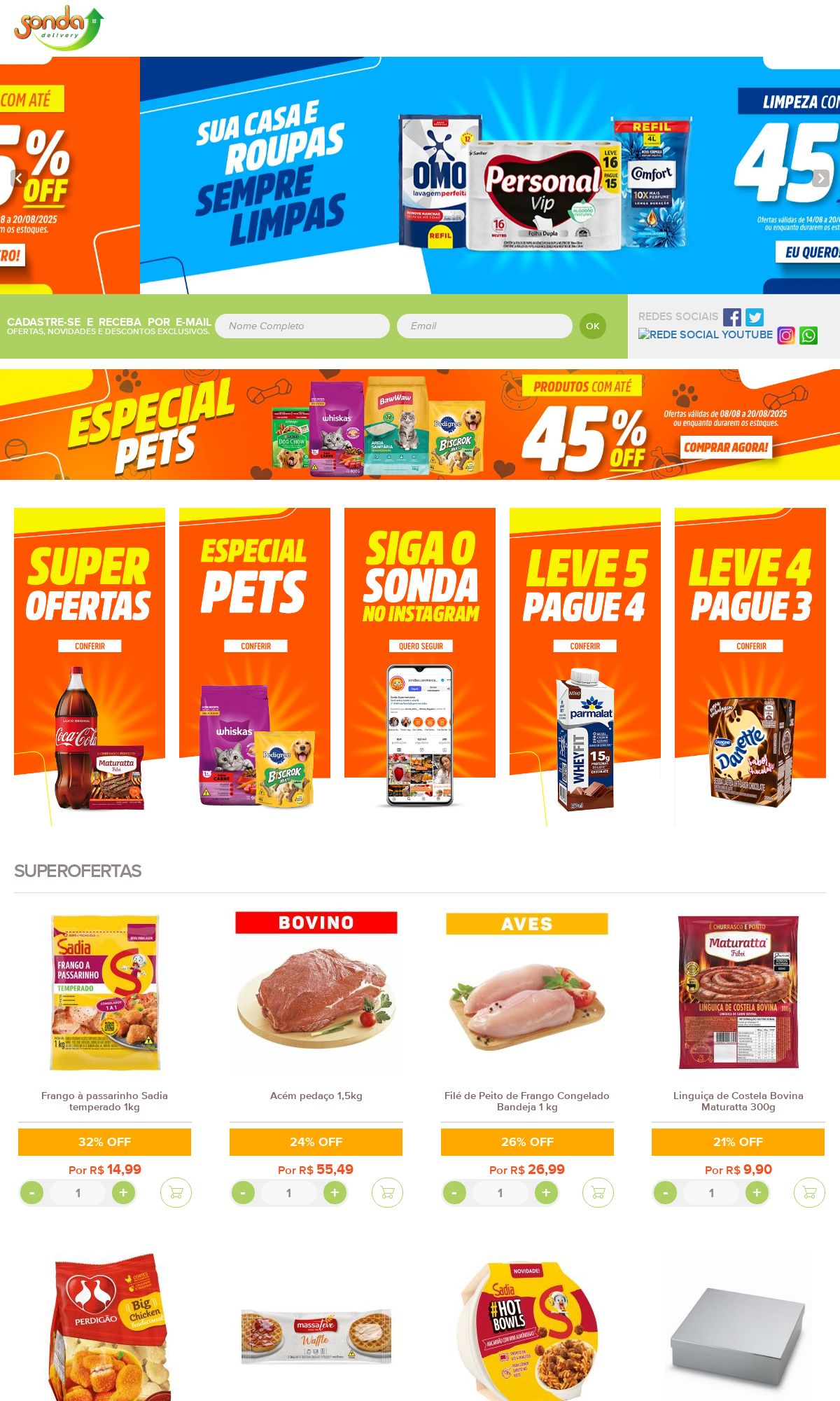 Folheto Sonda Supermercados 18.08.2025 - 27.08.2025