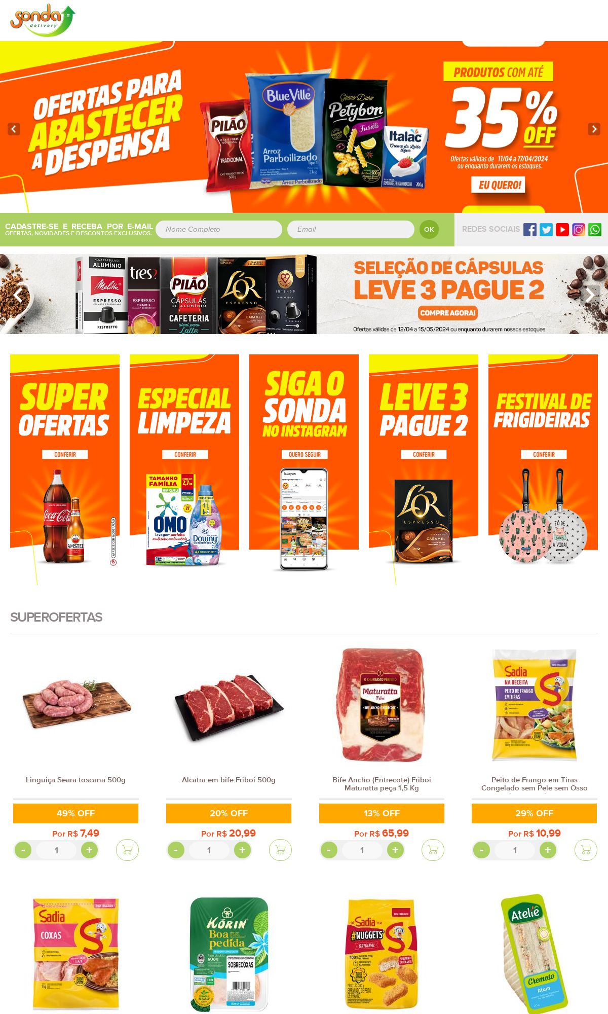 Folheto Sonda Supermercados 15.04.2024 - 24.04.2024